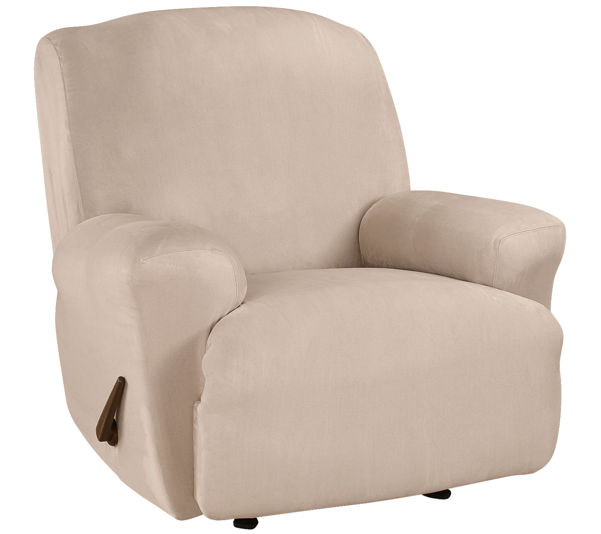 Ultimate Heavyweight Stretch Leather Two Piece Chair Slipcover