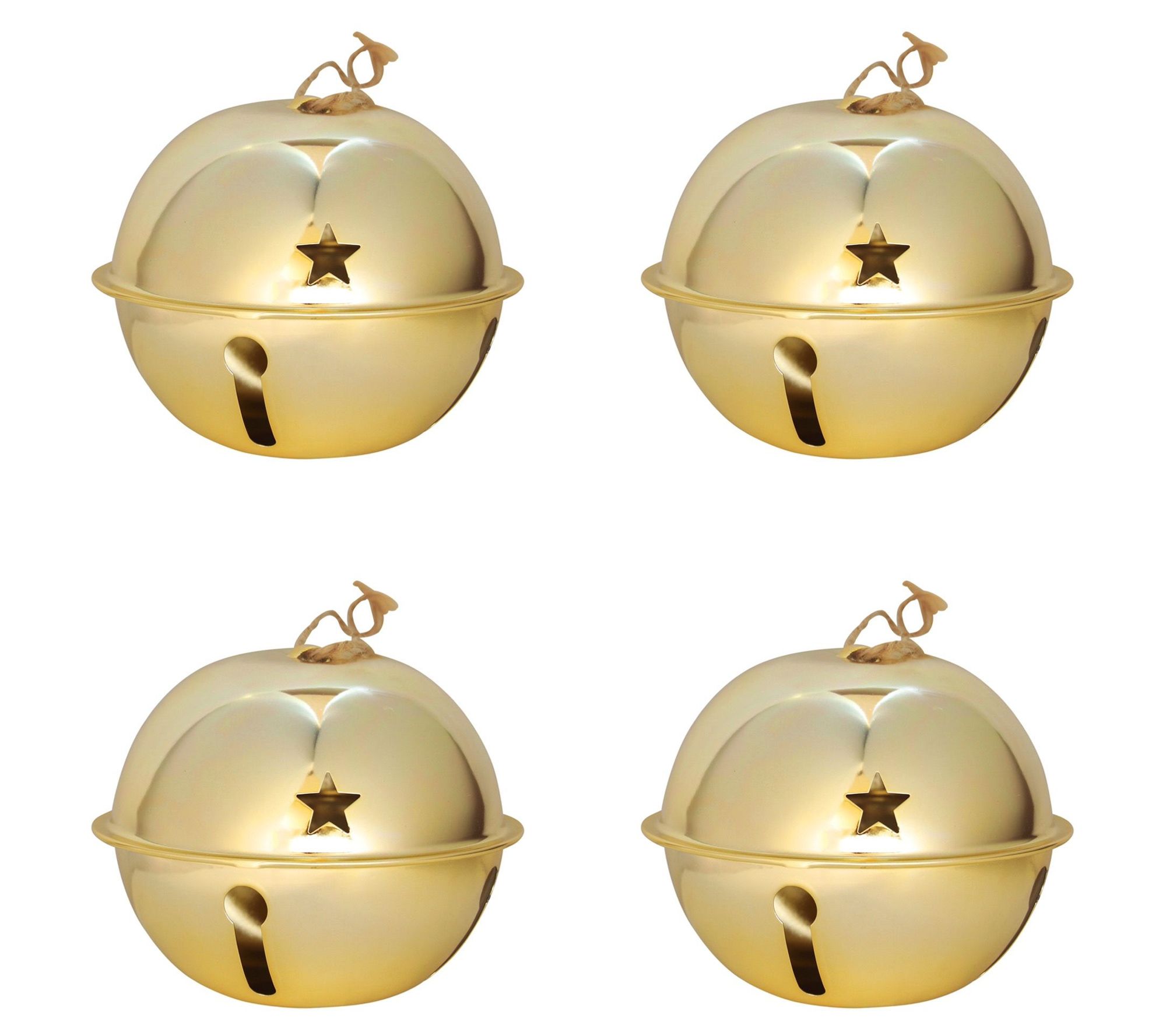 Haute Decor 4-Pack 120mm Adapt Nesting Jingle B ells - QVC.com