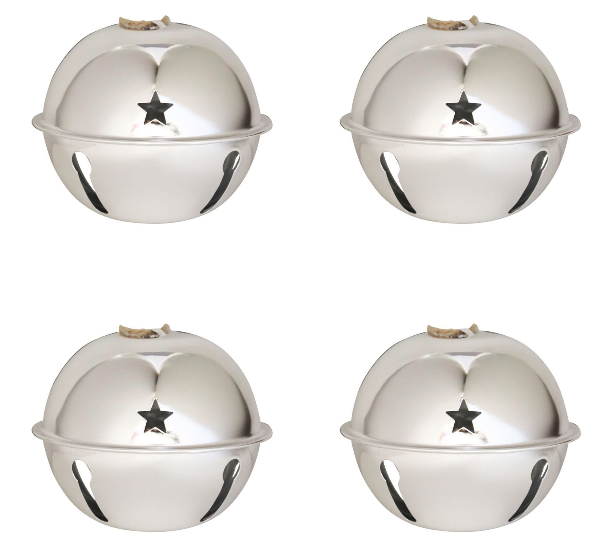 Haute Decor 4-P ack 120mm Adapt Nesting Jingle Bells