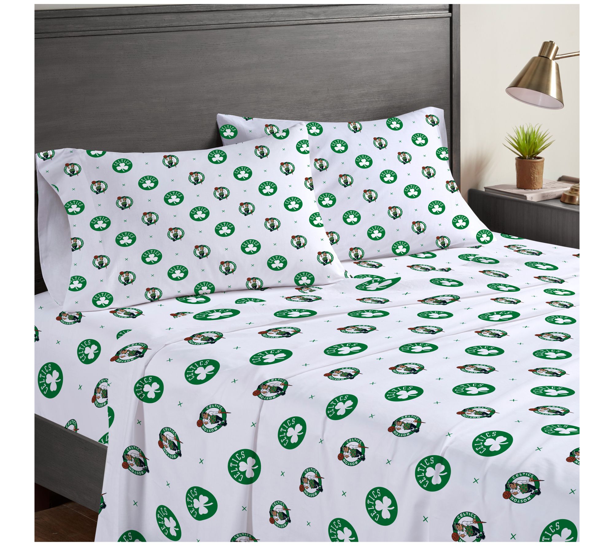 Pegasus Sports NBA Small X Queen Sheet Set