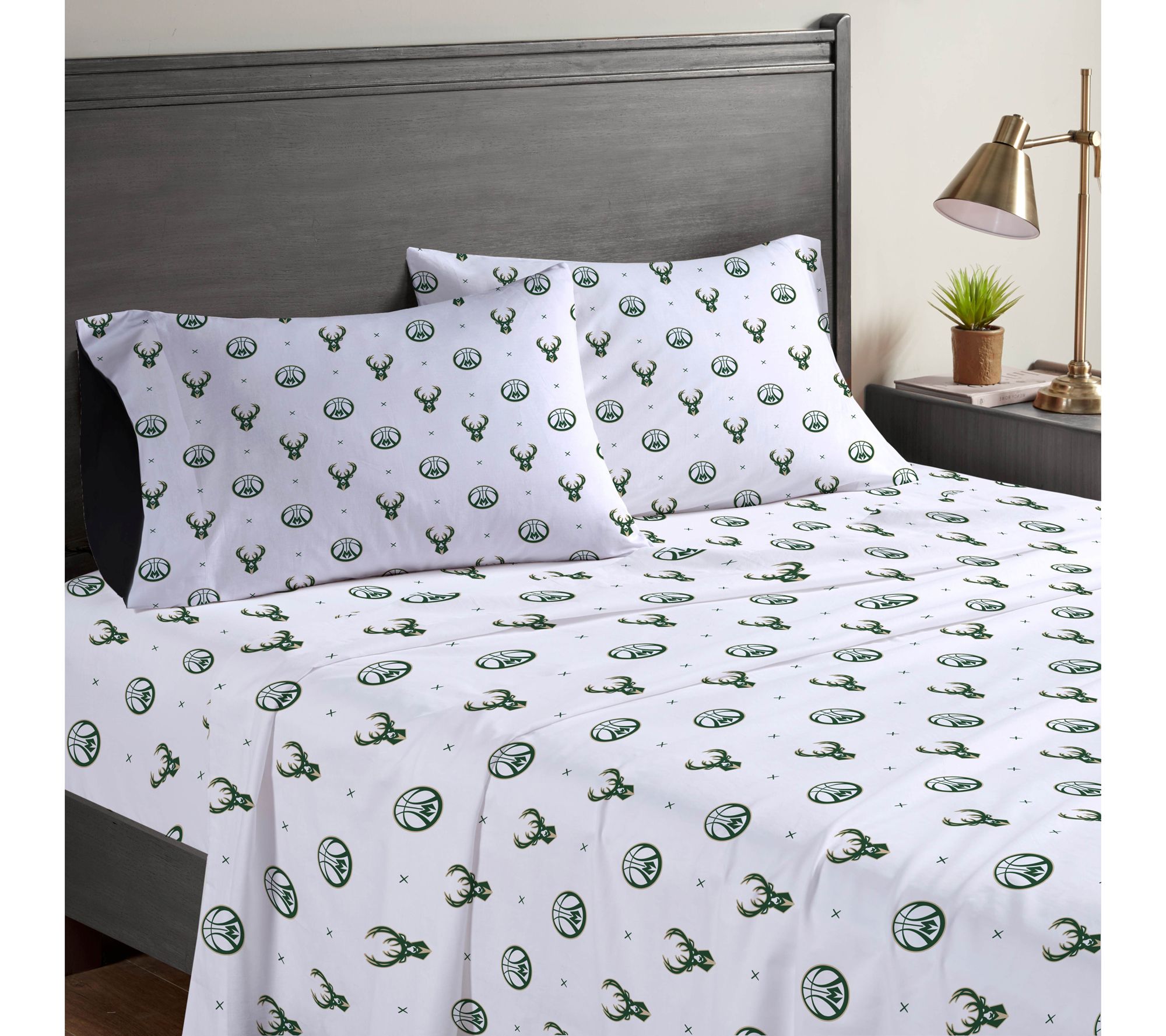 Pegasus Sports NBA Small X Queen Sheet Set