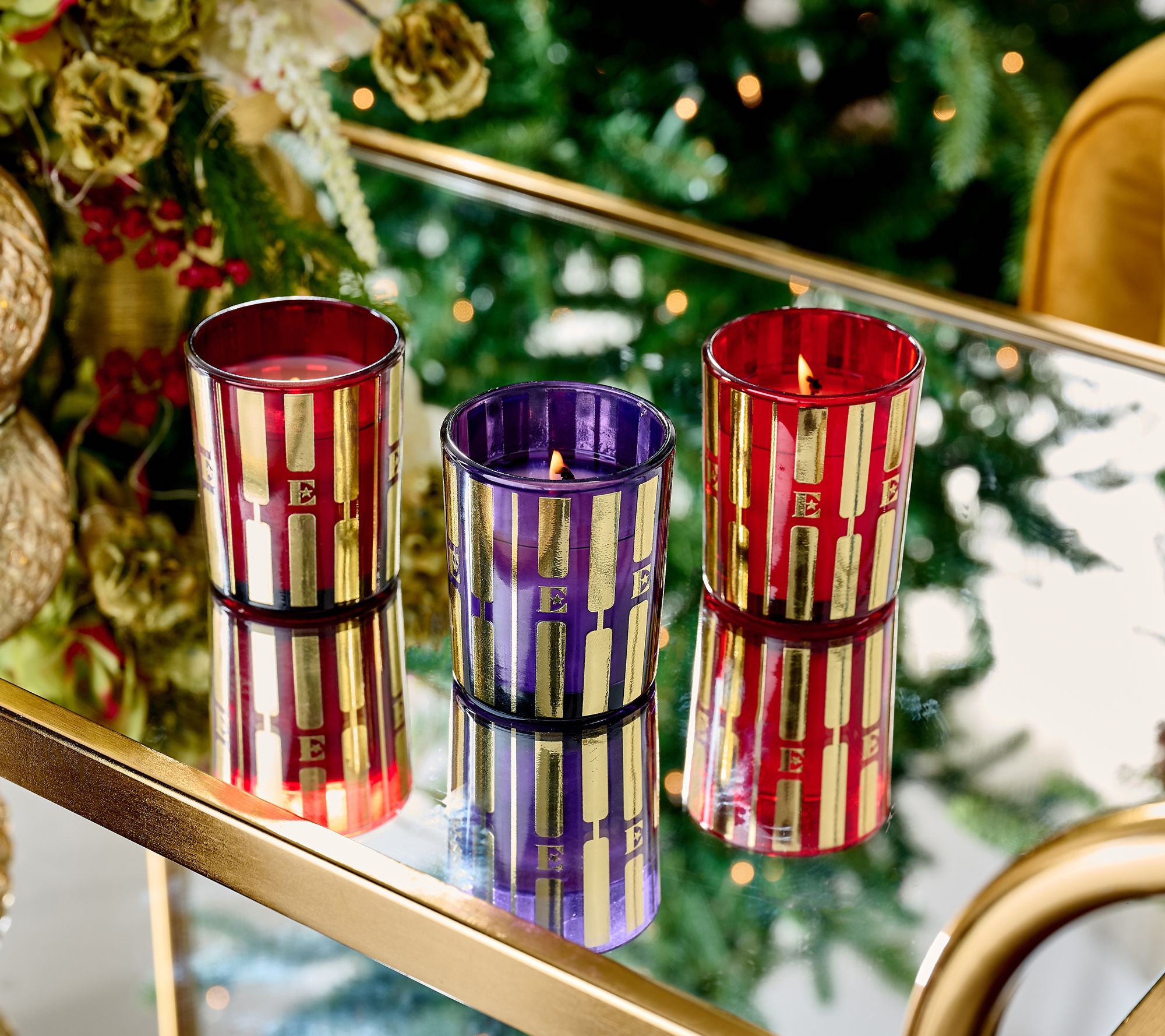 Elton John by Slatkin + Co. 3pc English Jelly Jar Candle Gift Set