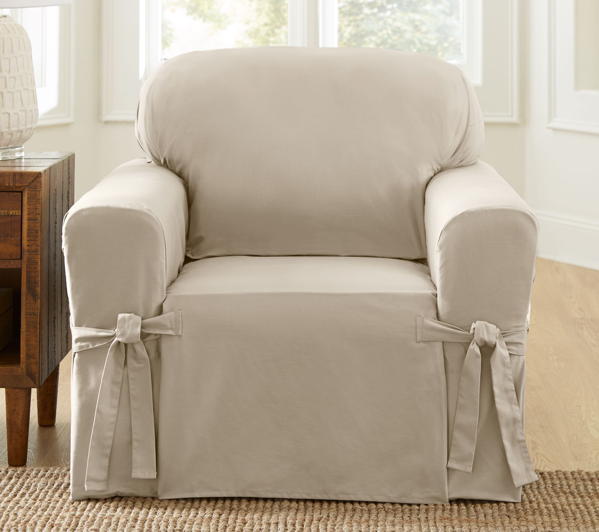"As Is" Surefit Woven Relaxed Furniture Slipcover - Chair