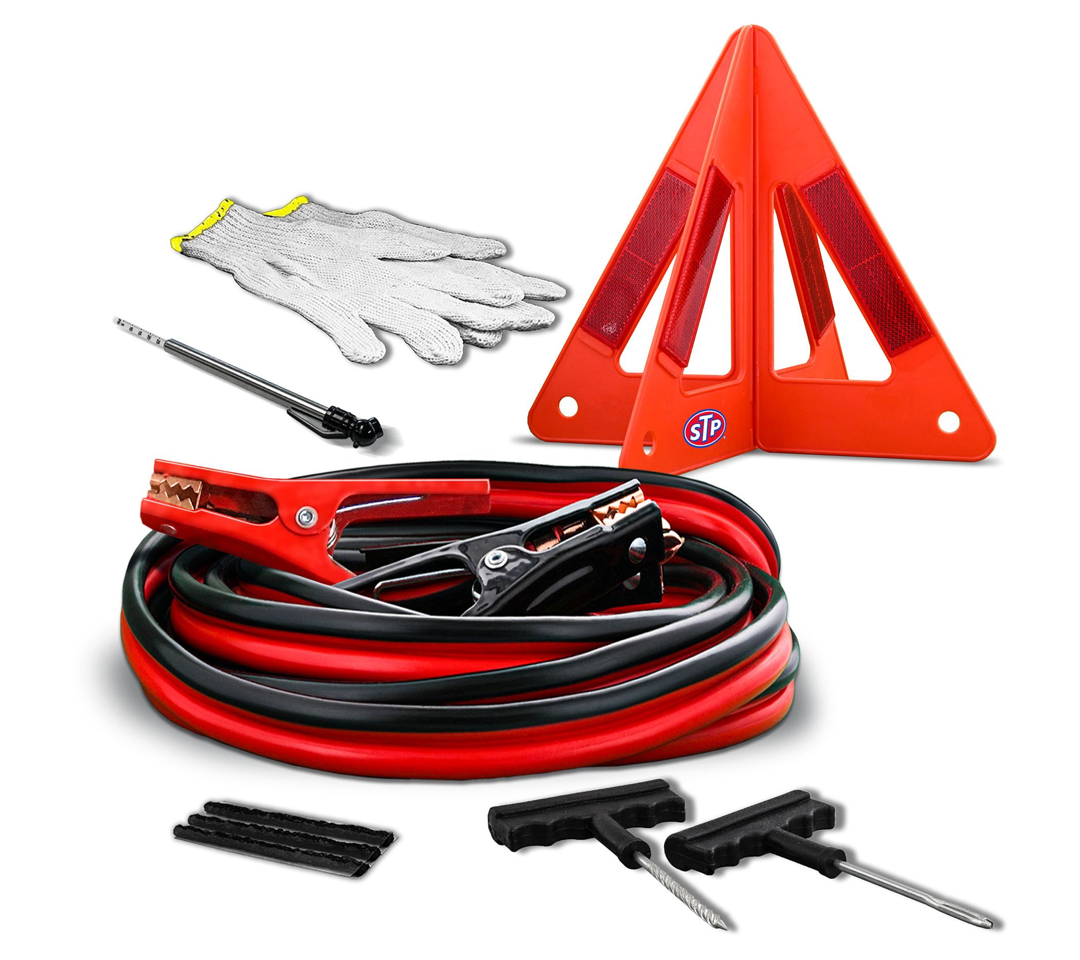 STP Emergency Roadside 5-Pc Kit w/20 Foot Jumper Cables