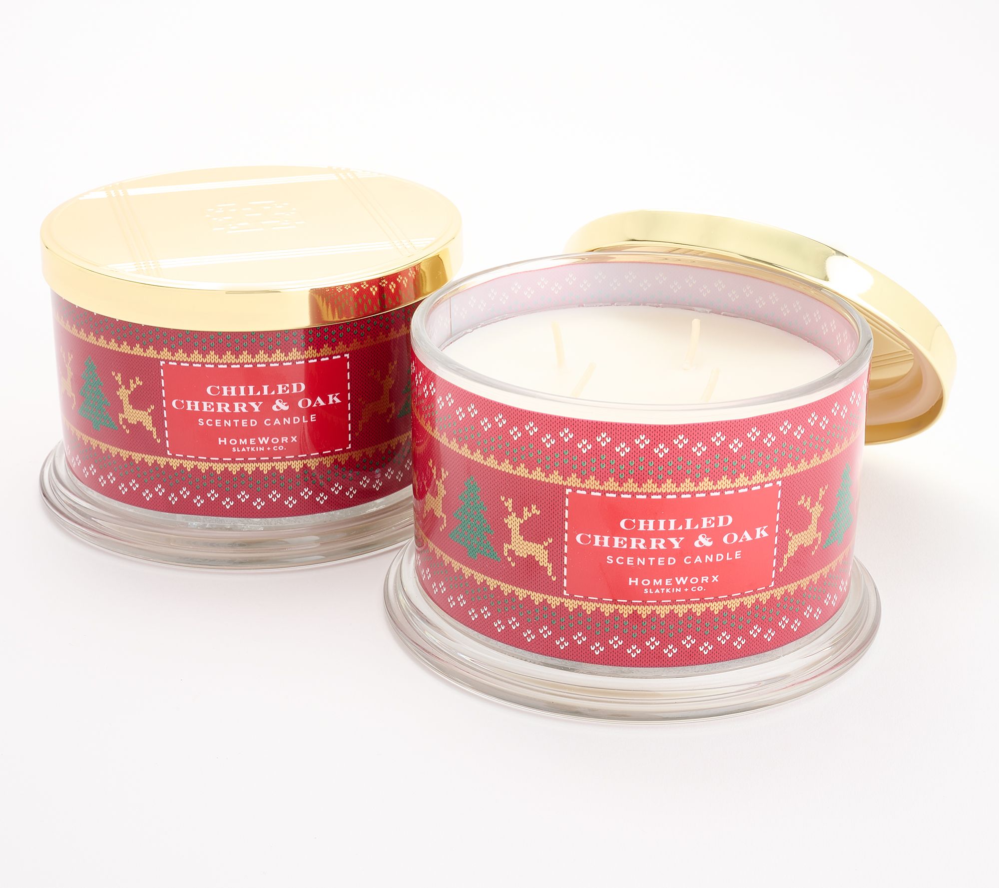"As Is" HomeWorx by Slatkin + Co. S/2 Apres All Day Candles