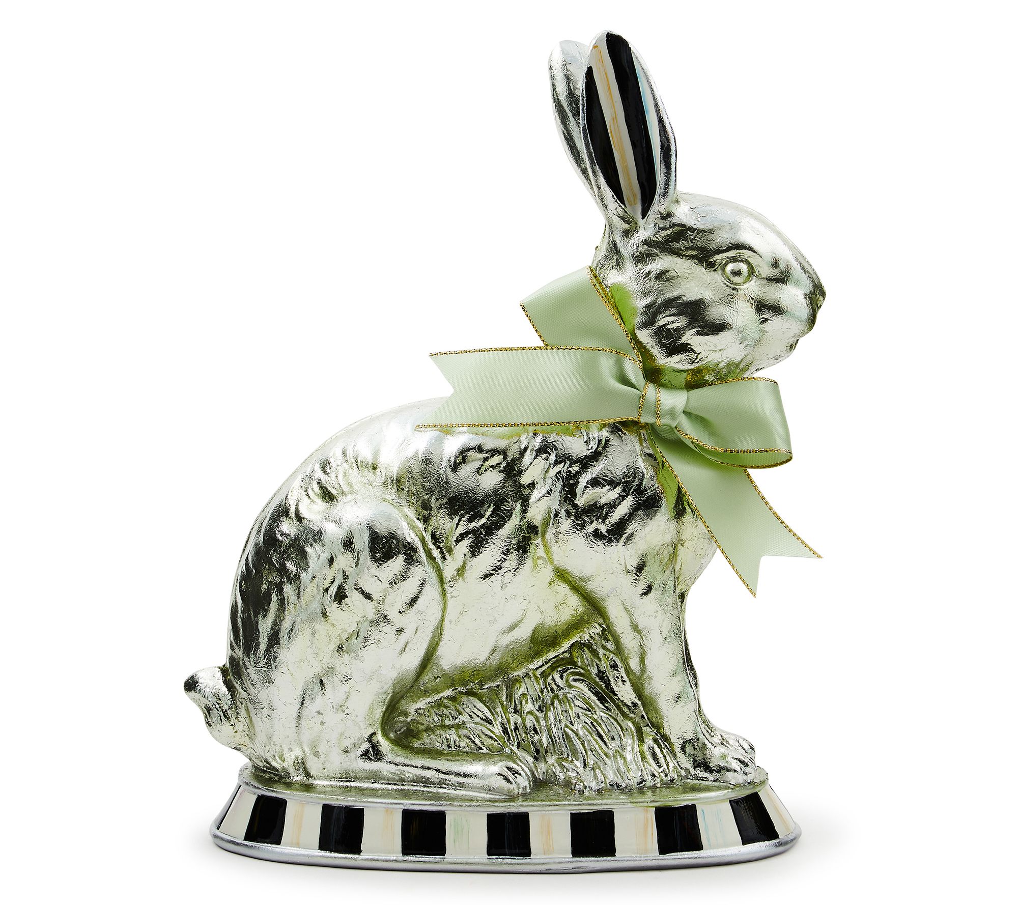 "As Is" MacKenzie Childs Small Calico Foil Bunny