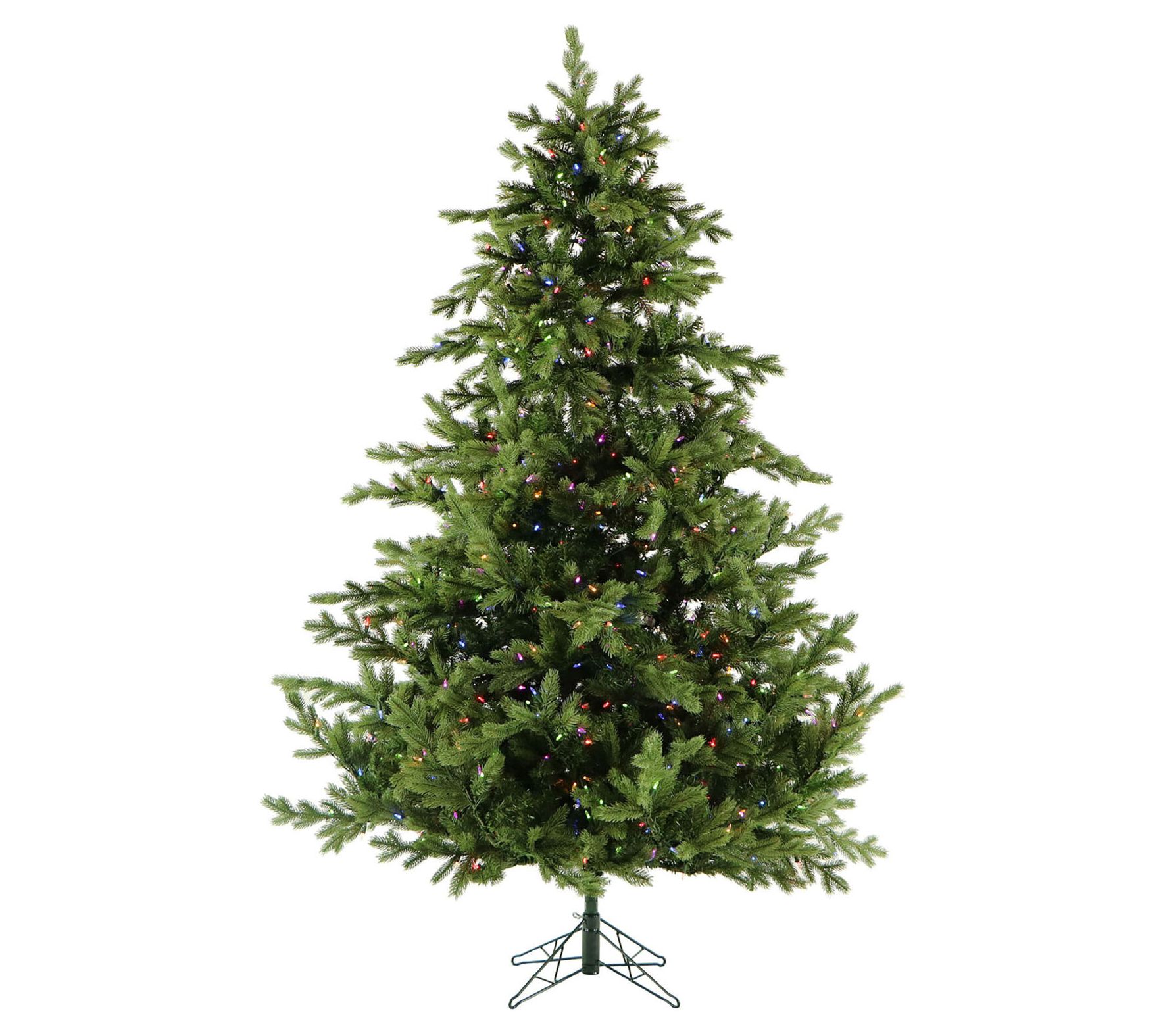 Fraser Hill Farm 7.5-Ft. Woodside Pine Christmas Tree Pre-Lit