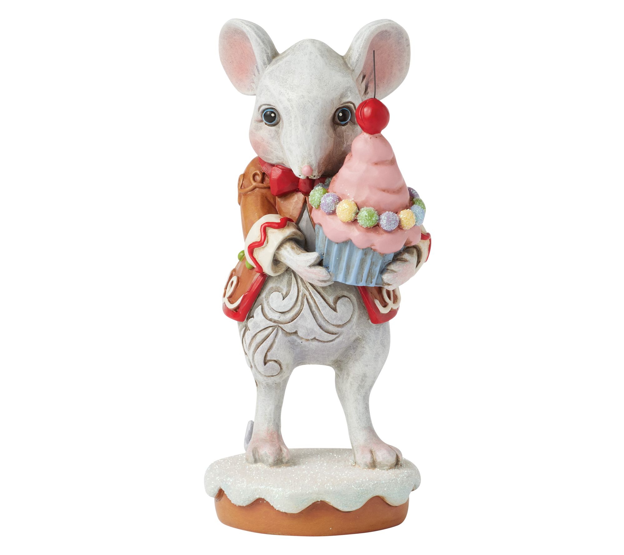 Jim Shore Heartwood Creek Gingerbread Mouse BoyFig 4.375in H