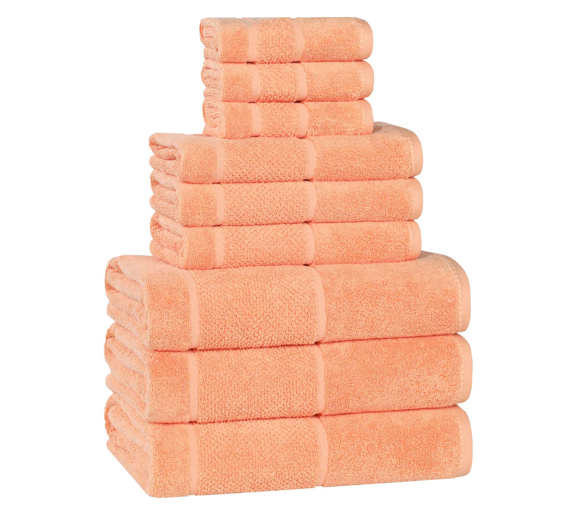 Superior Mile C otton Blend Sol id 9-Piece Towe l Set