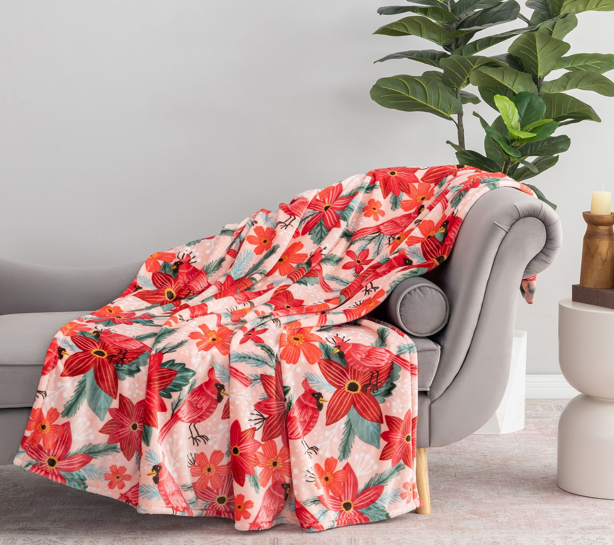 "As Is" Berkshire Holiday Artist Series 60x70 Printed Throw