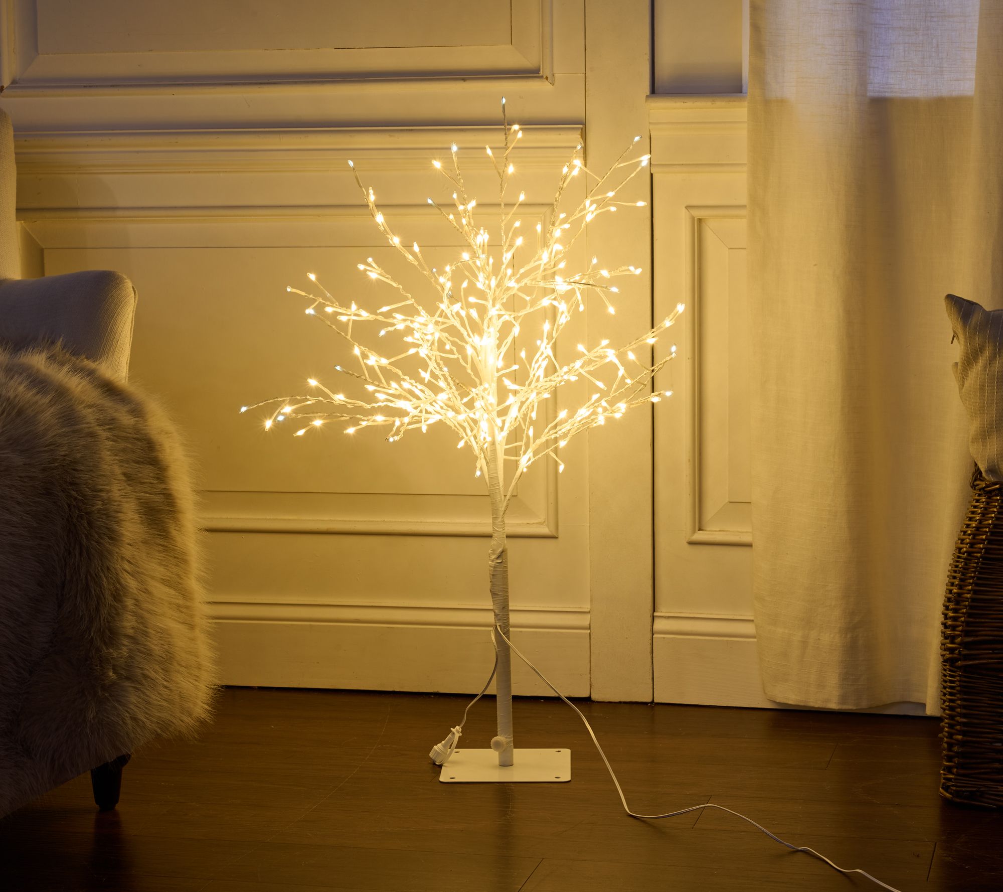 &#34;As Is&#34; Bethlehem Light Indoor/Outdoor Winter Sparkle 3&#39; Stake Tree