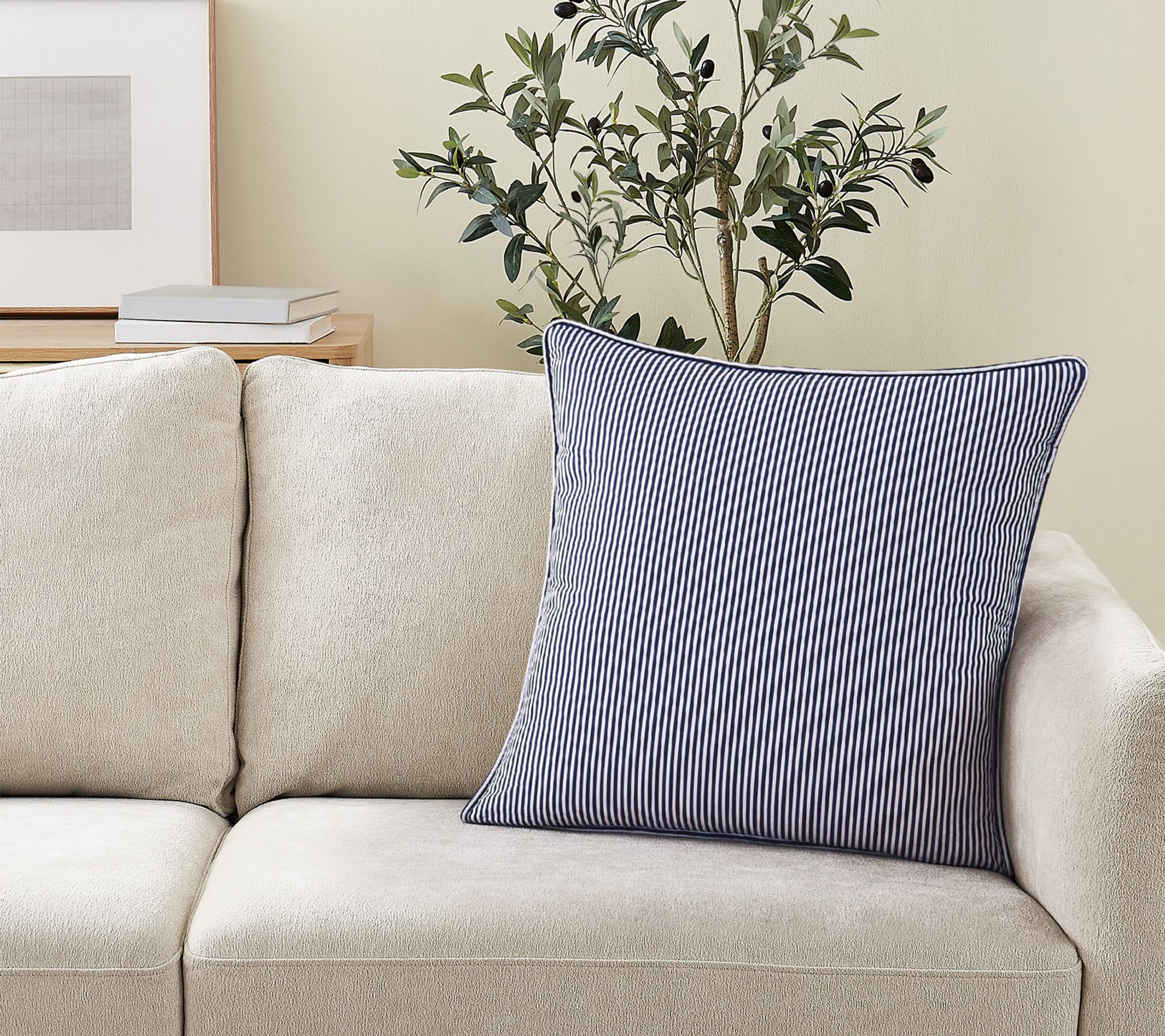 Brooklyn Loom Pinstripe 20x20 Decorative Pillow