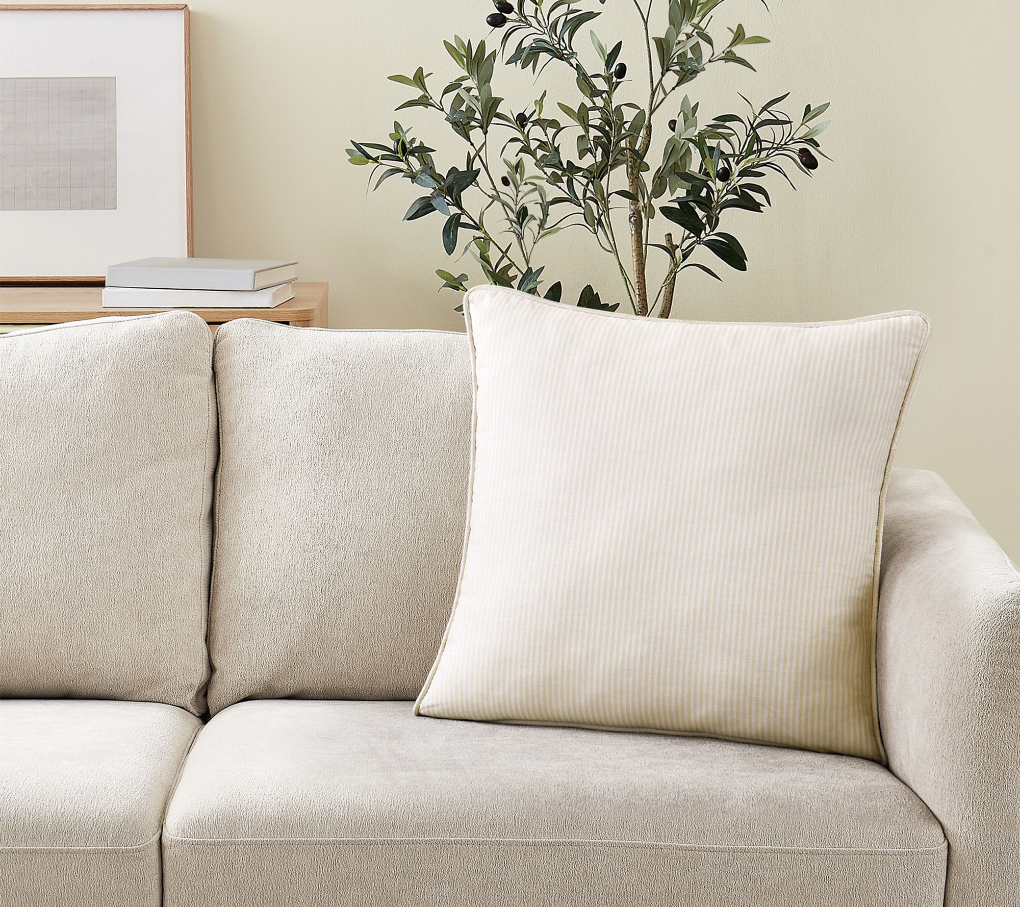 Brooklyn Loom Pinstripe 20x20 Decorative Pillow