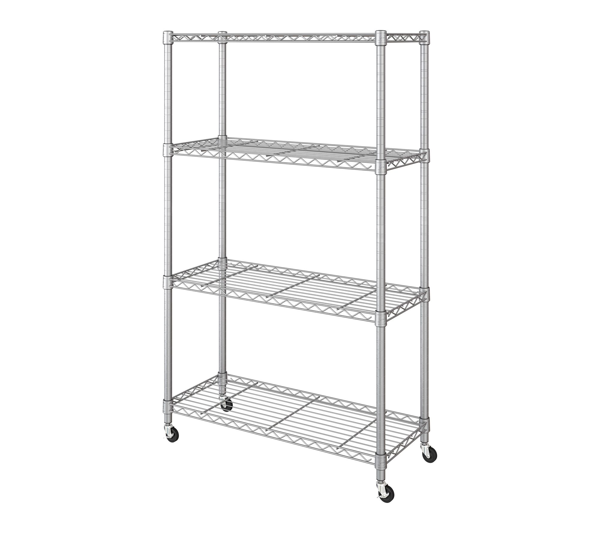 Seville Classics 4 Tier Wire Shelving, 36" W x 14" D x 56.5" H