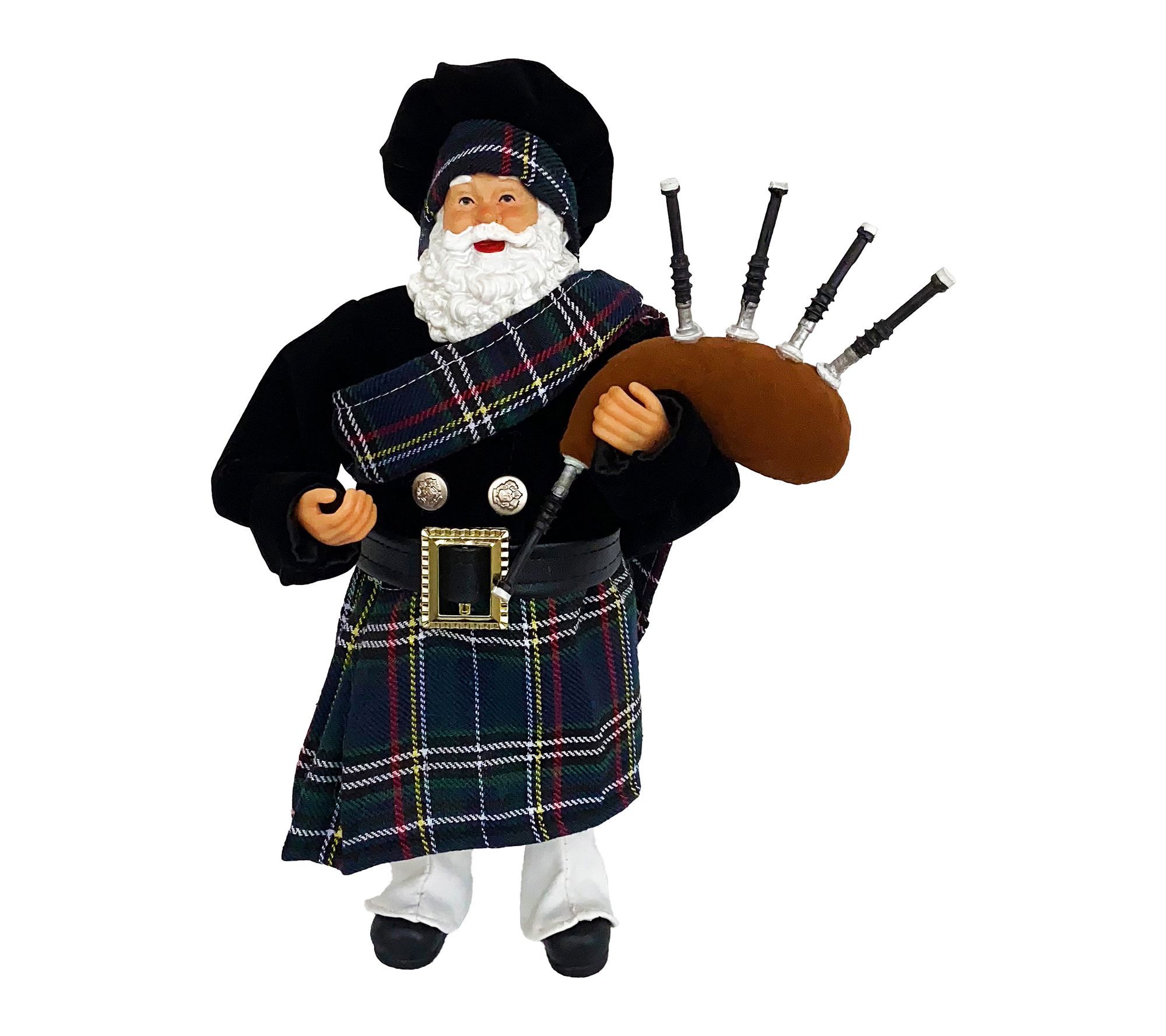 Santa's Workshop 12" Irish Bagpiper Santa