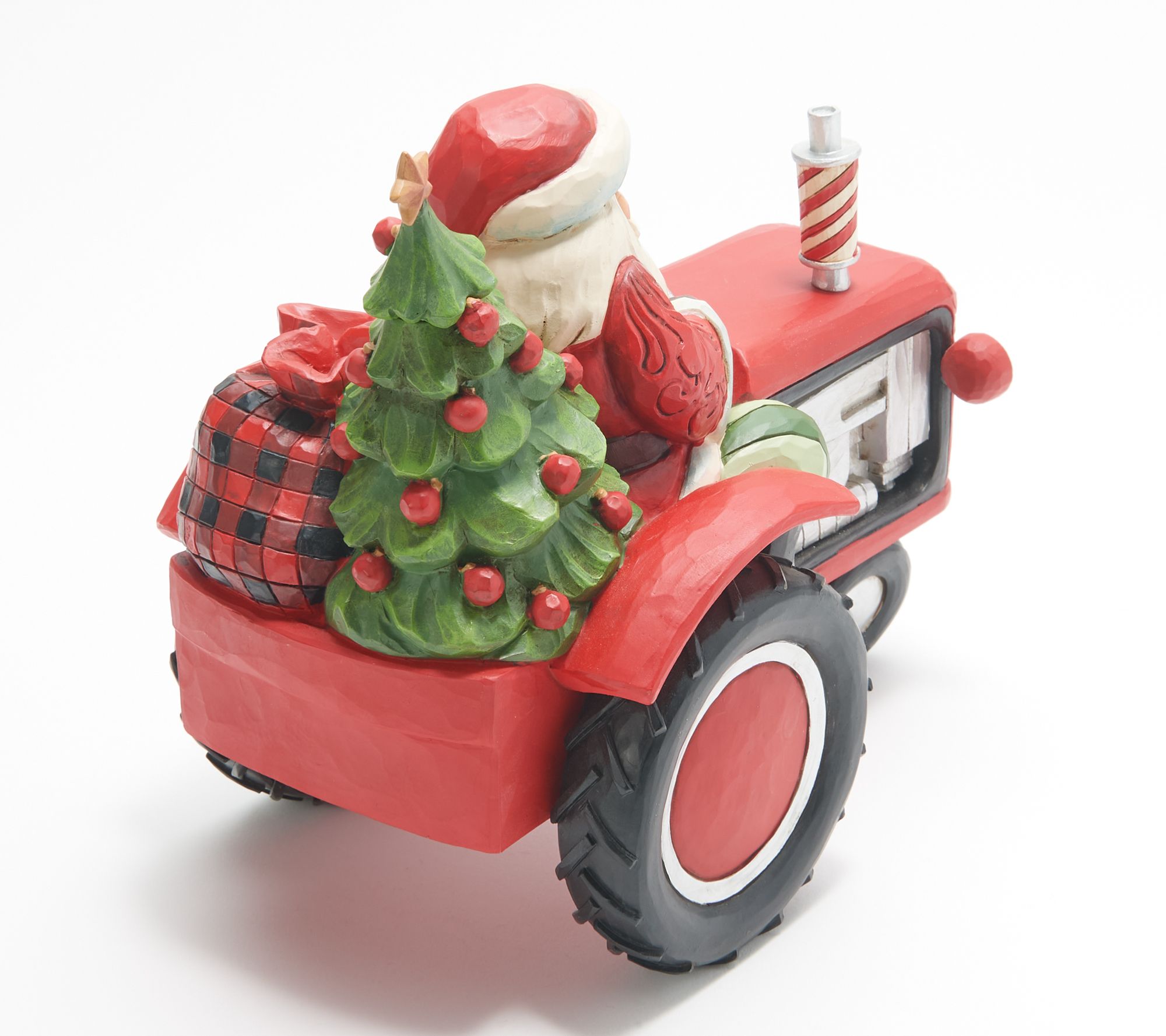 Jim shore Country Living Santa Driving Tractor Figurine - QVC.com