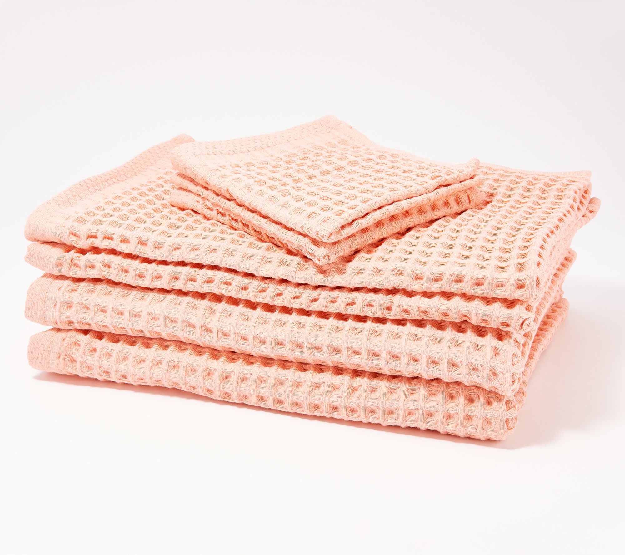 100% Cotton 6pc Waffle Towel Set by Bobby Berk by Bobby Berk