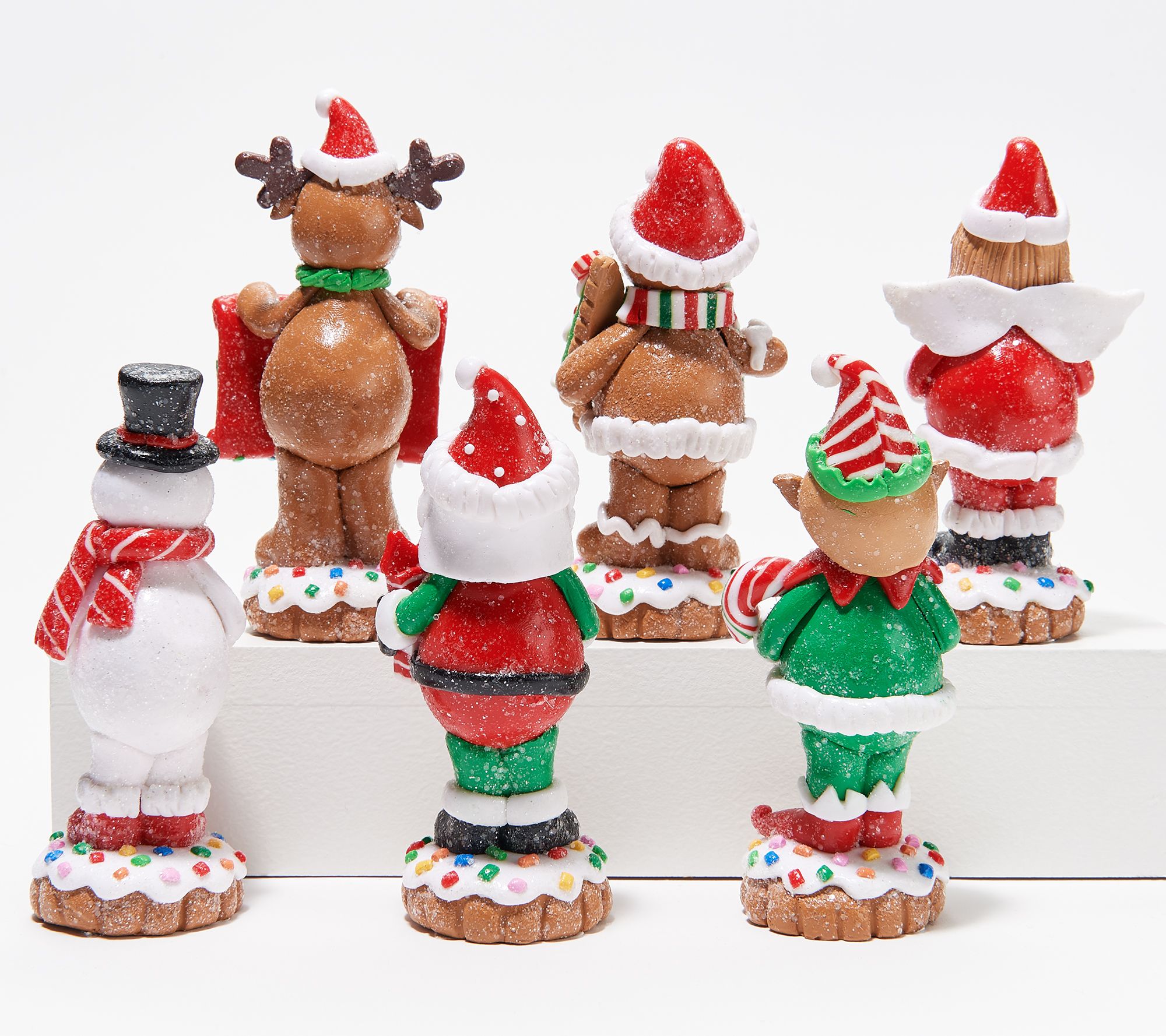 As Is 6 Piece Holiday Figures By Valerie