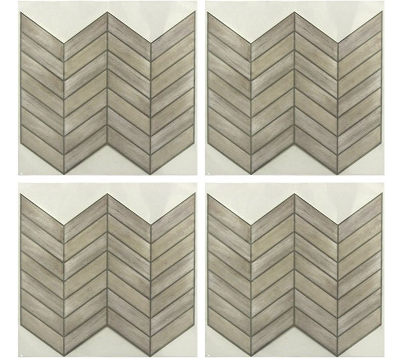 RoomMates Chevron Distressed StickTILES - 4 Pack - QVC.com