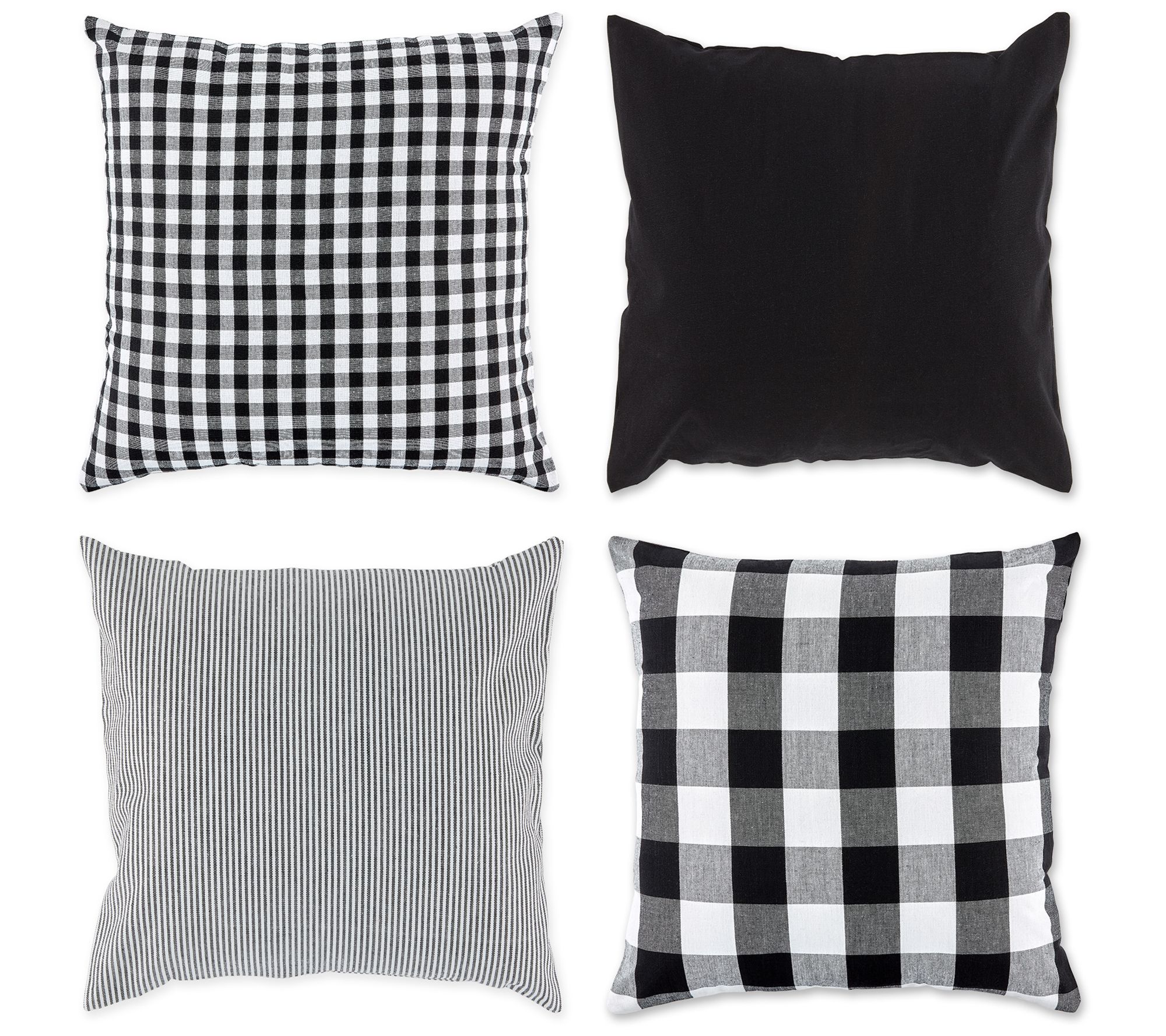 Design Imports Assorted Pillow Covers S/4