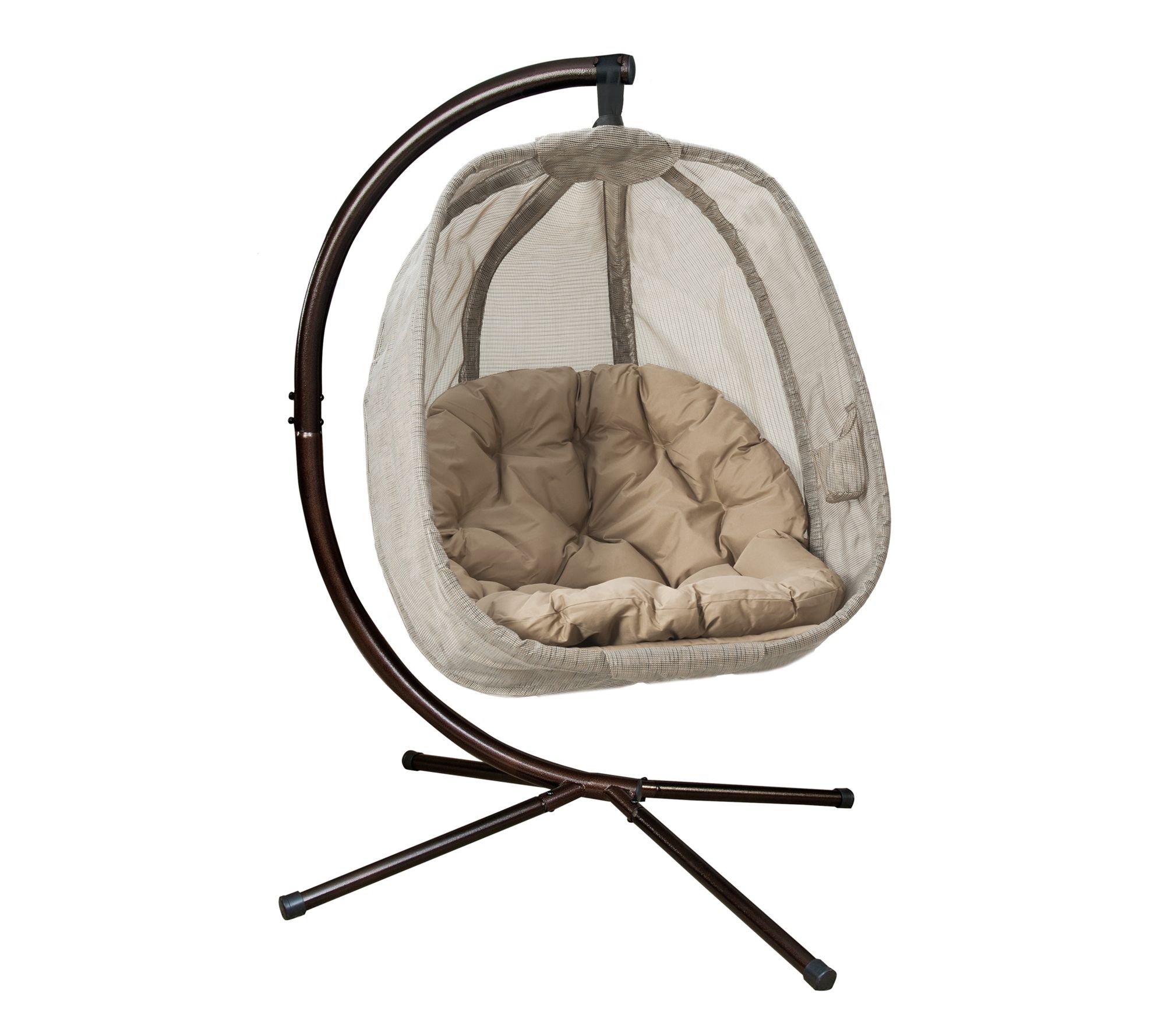 Flowerhouse Hanging Egg Patio Chair w Stand QVC