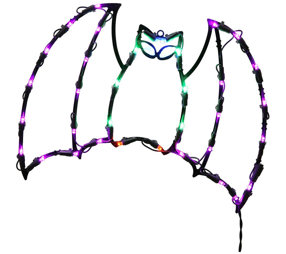 Vickerman 35 Lt LED Bat Window Decor 16x13"