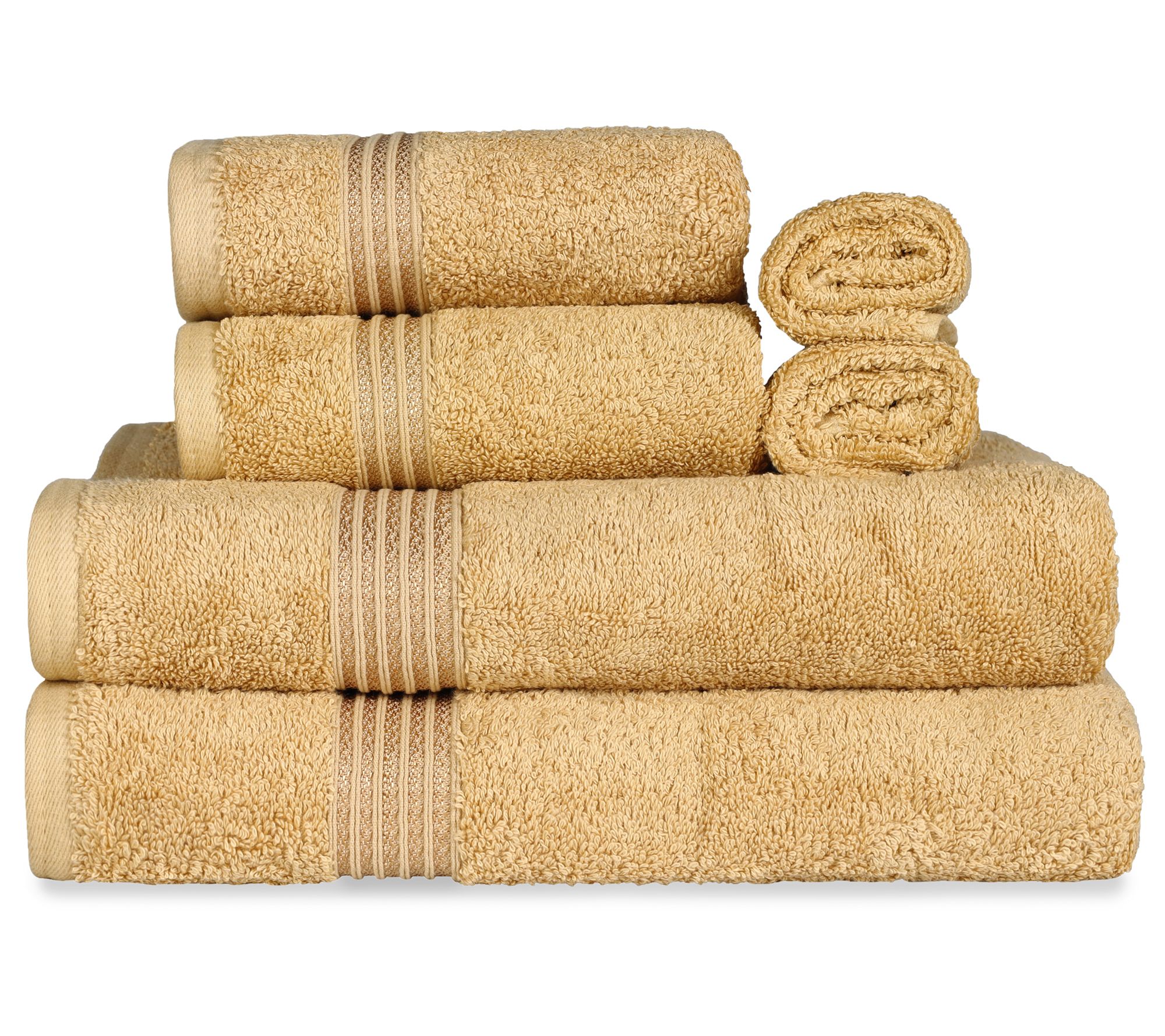 Superior Egyptian Cotton Absorbent 6-Piece SoftTowel Set