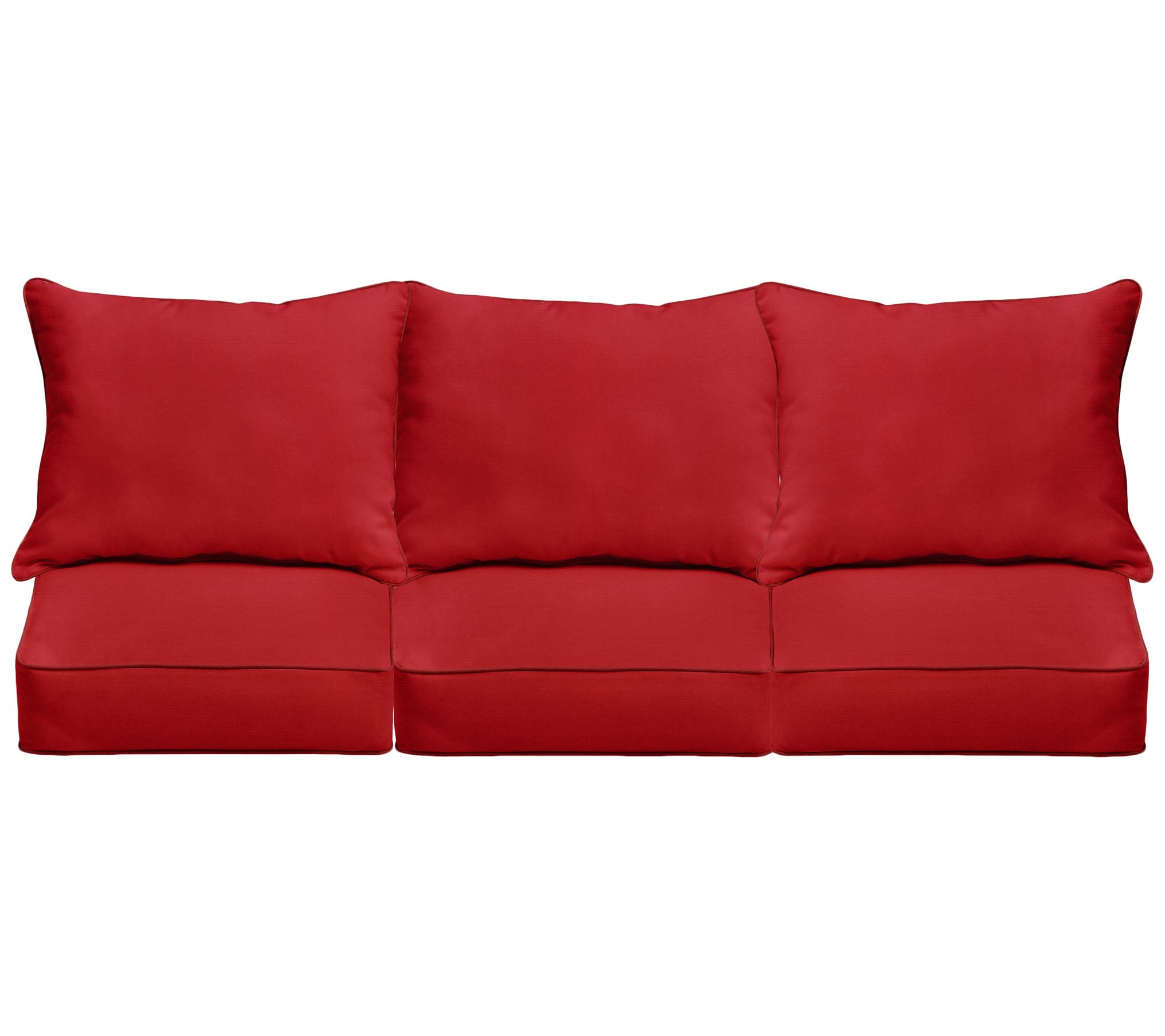 Sunbrella Deep Seating Sofa Pillow and CushionSet 23x25x5