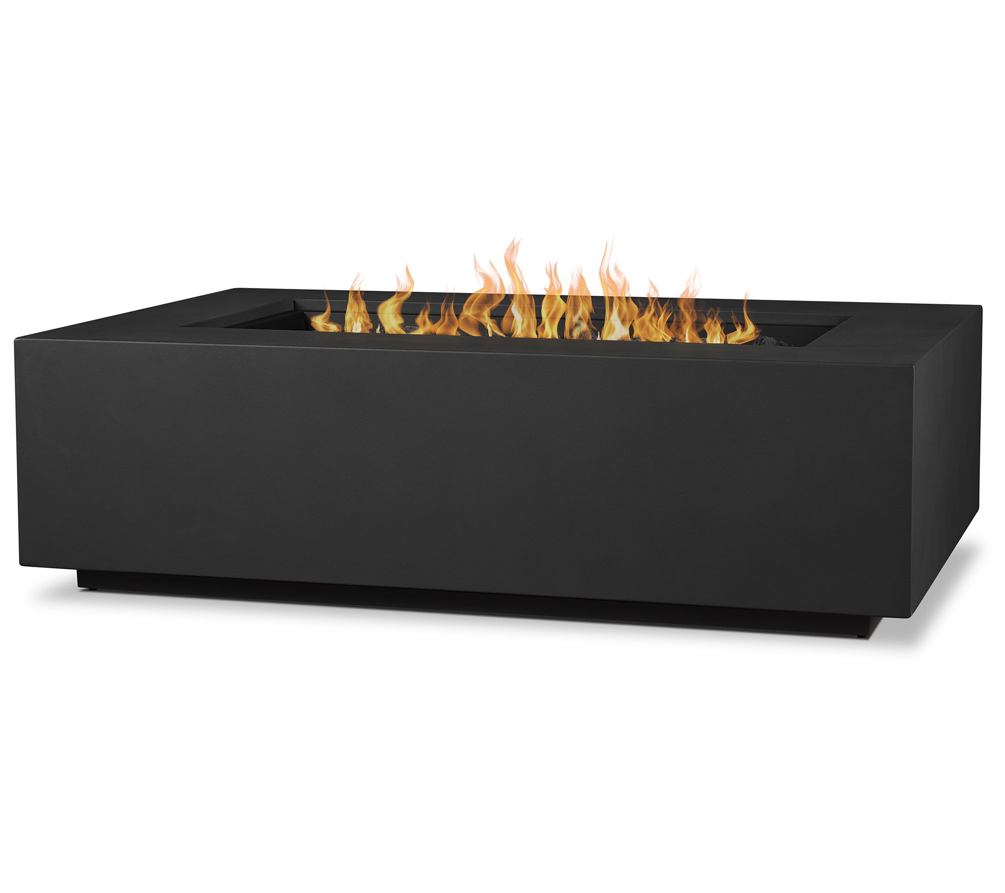 Real Flame Aegean Rectangle LP Fire Table with NG Conversion