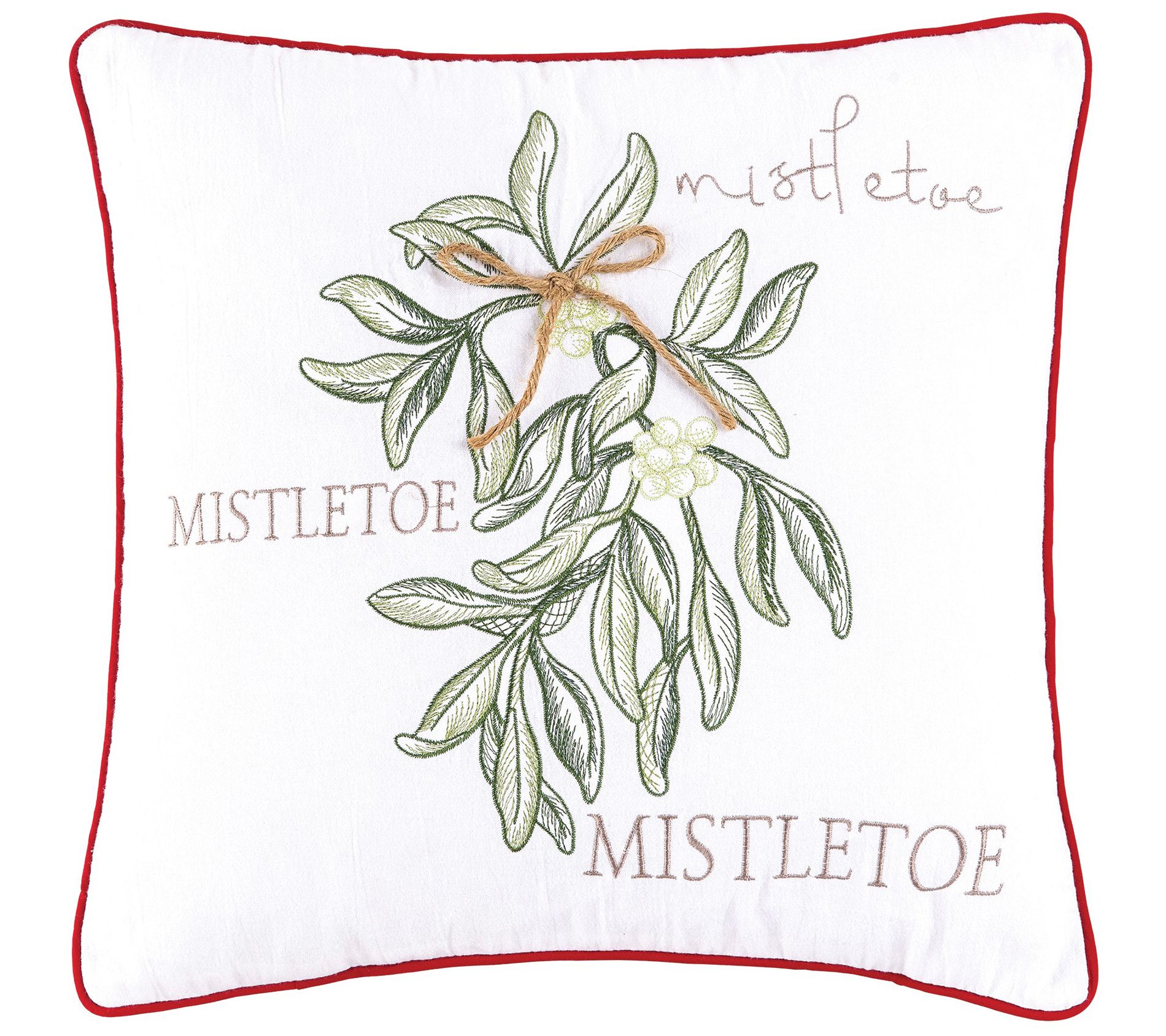 C&F Home Winter Mistletoe Pillow