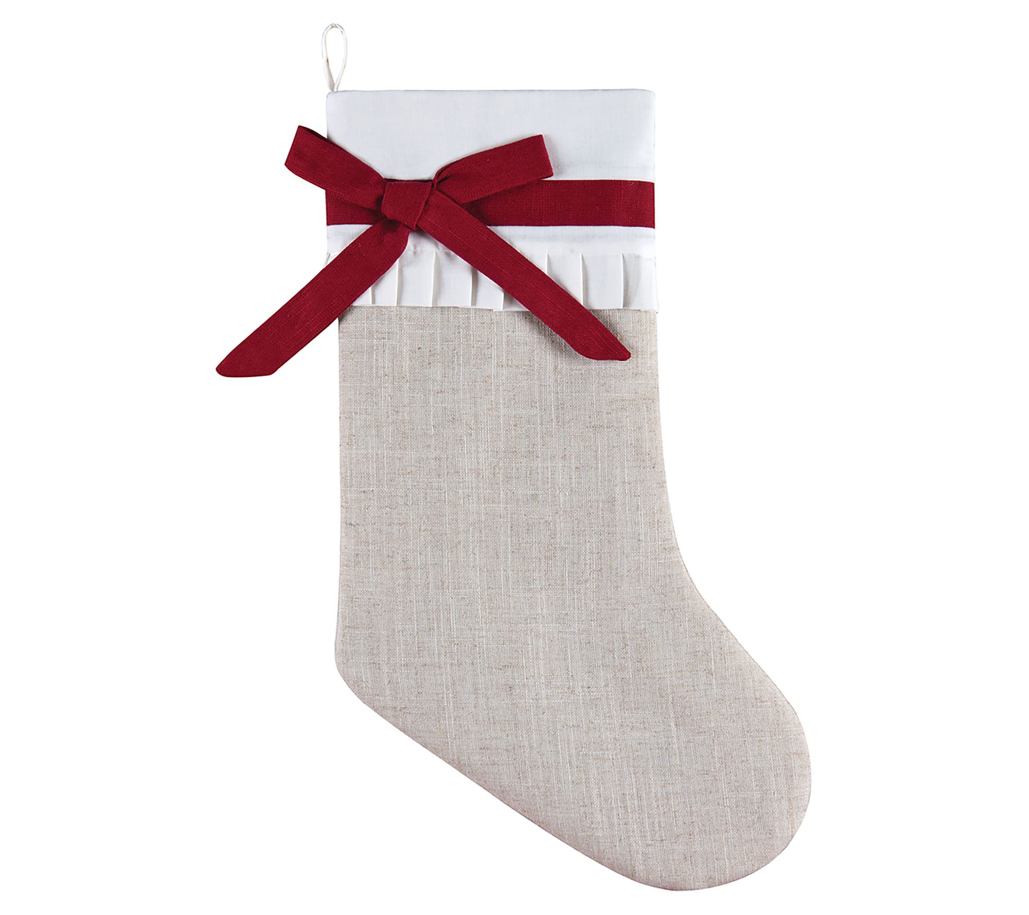 C&F Home Linen Holiday Stocking - QVC.com