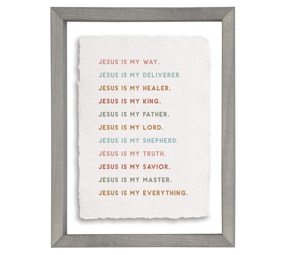 Sincere Surroundings 14" Jesus Is My Floating Frame Art