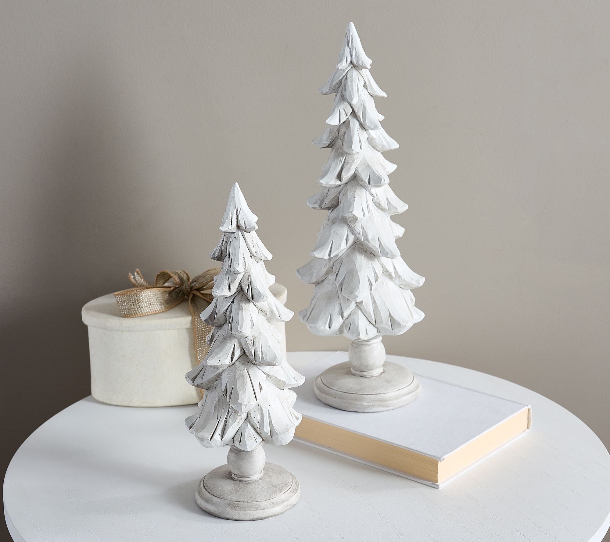 Illuminated Ceramic Tree White 11.5h Ceramic Set Of 3 : Target