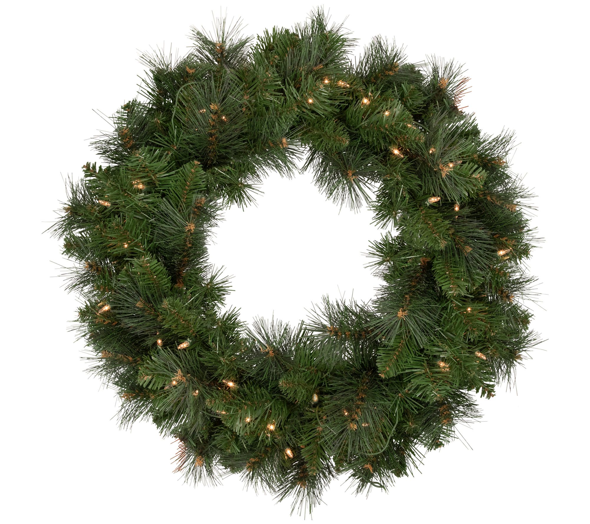 Northlight Mixed Beaver Pine 24" Christmas Wrea th Clear Light