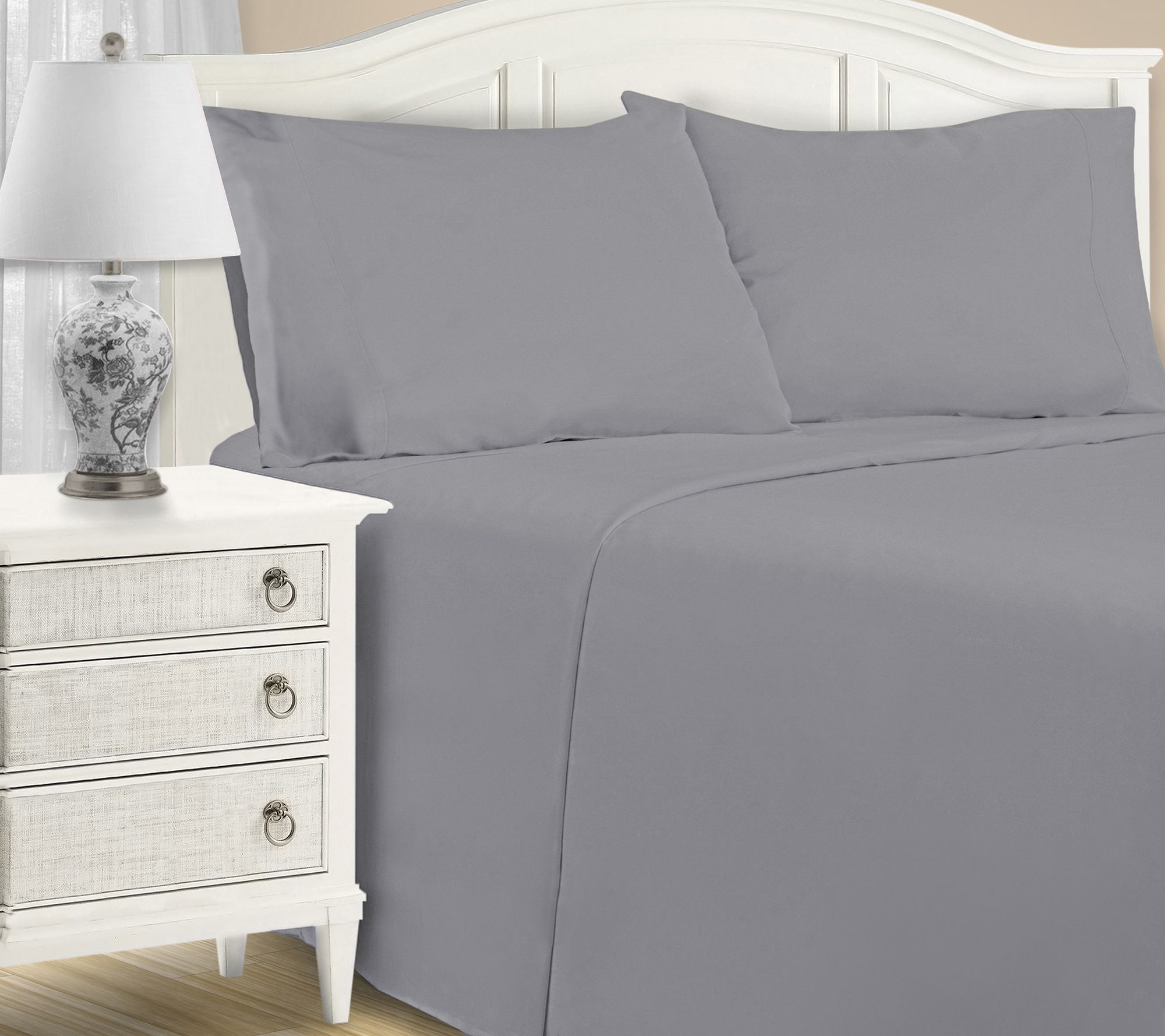 Superior 1200TC Cotton Blend Deep Pocket Bed Sheet Set, Queen