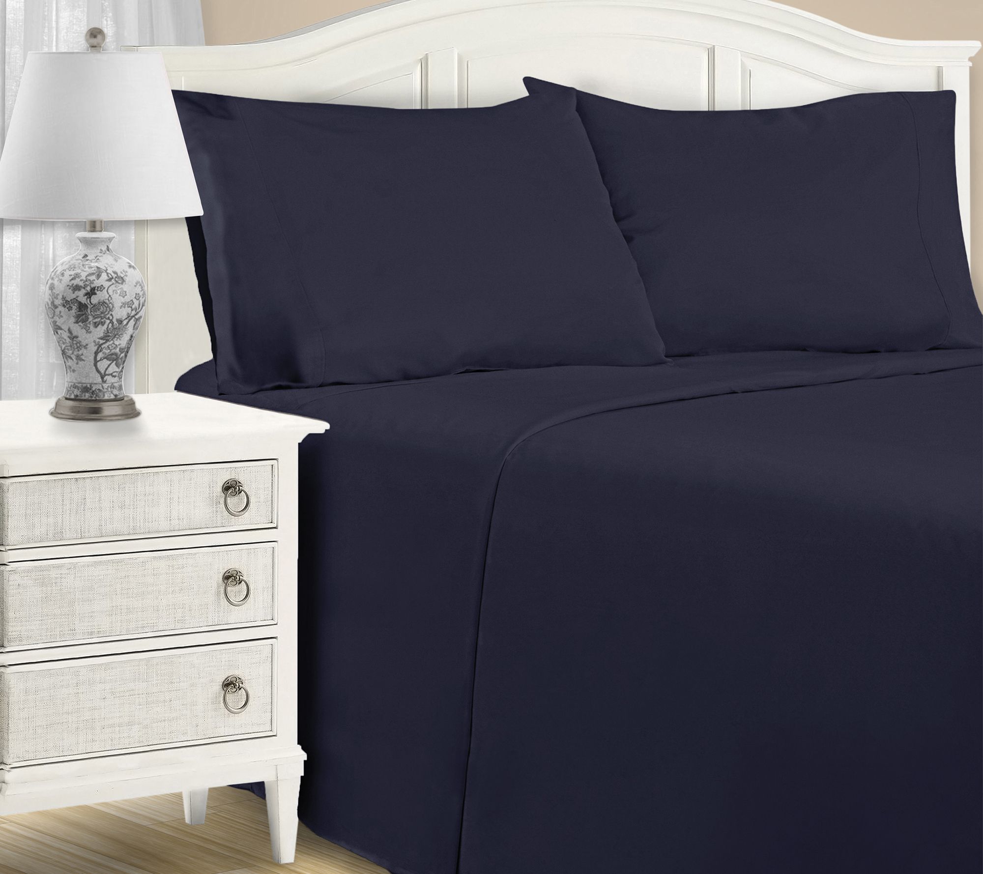 Superior 1200TC Cotton Blend Deep Pocket Bed Sheet Set, Queen