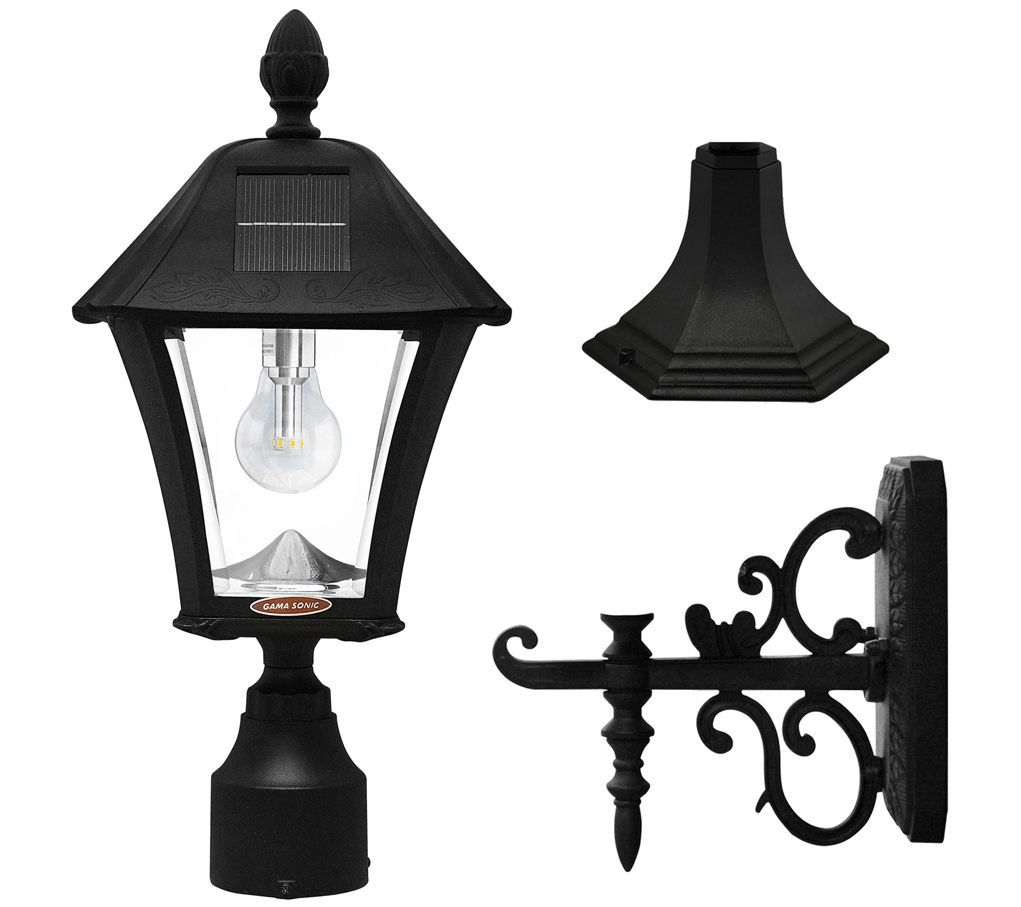 Luminara Indoor/Outdoor 12 Oxford FlamelessMetal Lantern ,Black