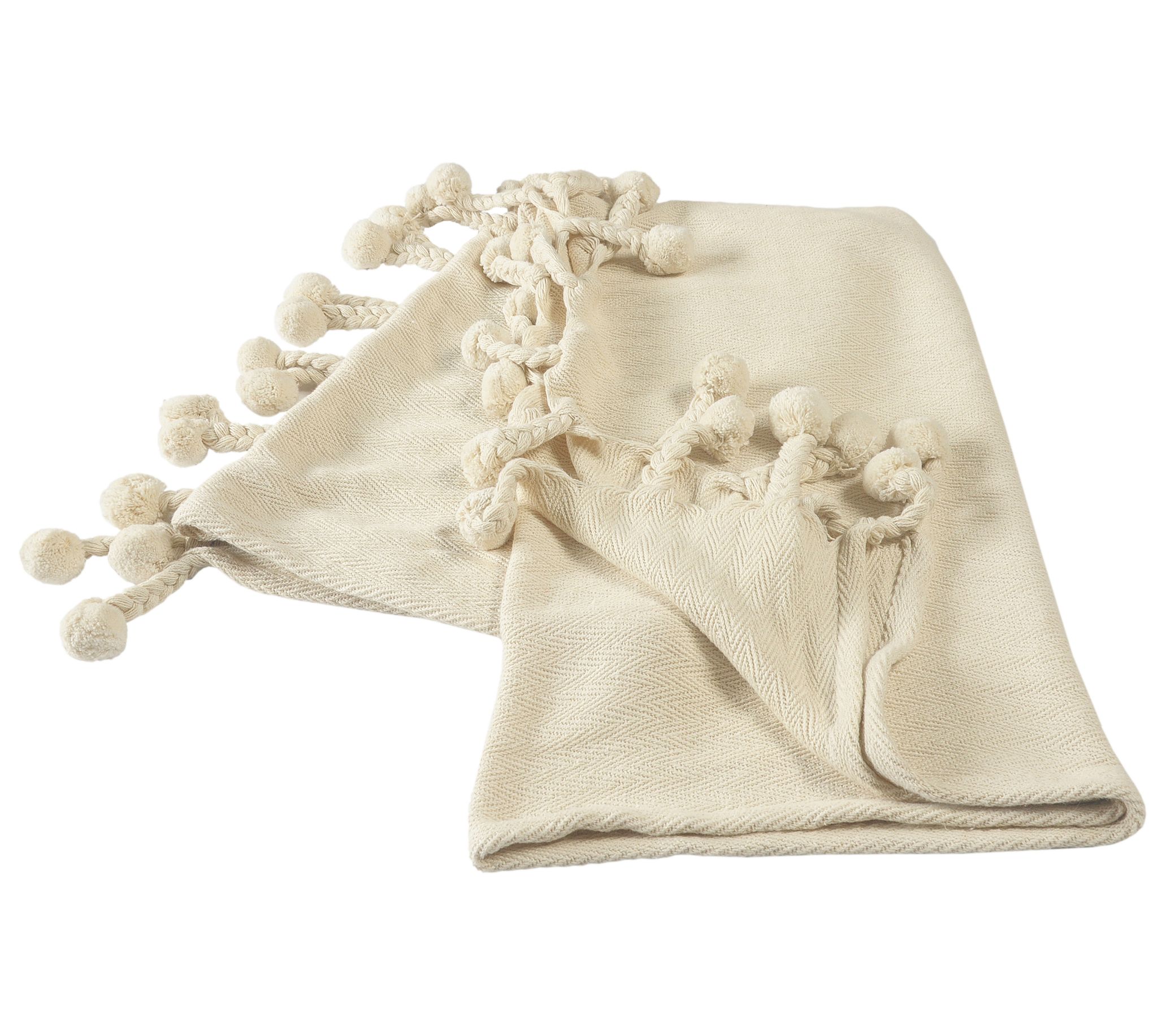 Ox Bay Chevron Modern Cotton Throw Blanket