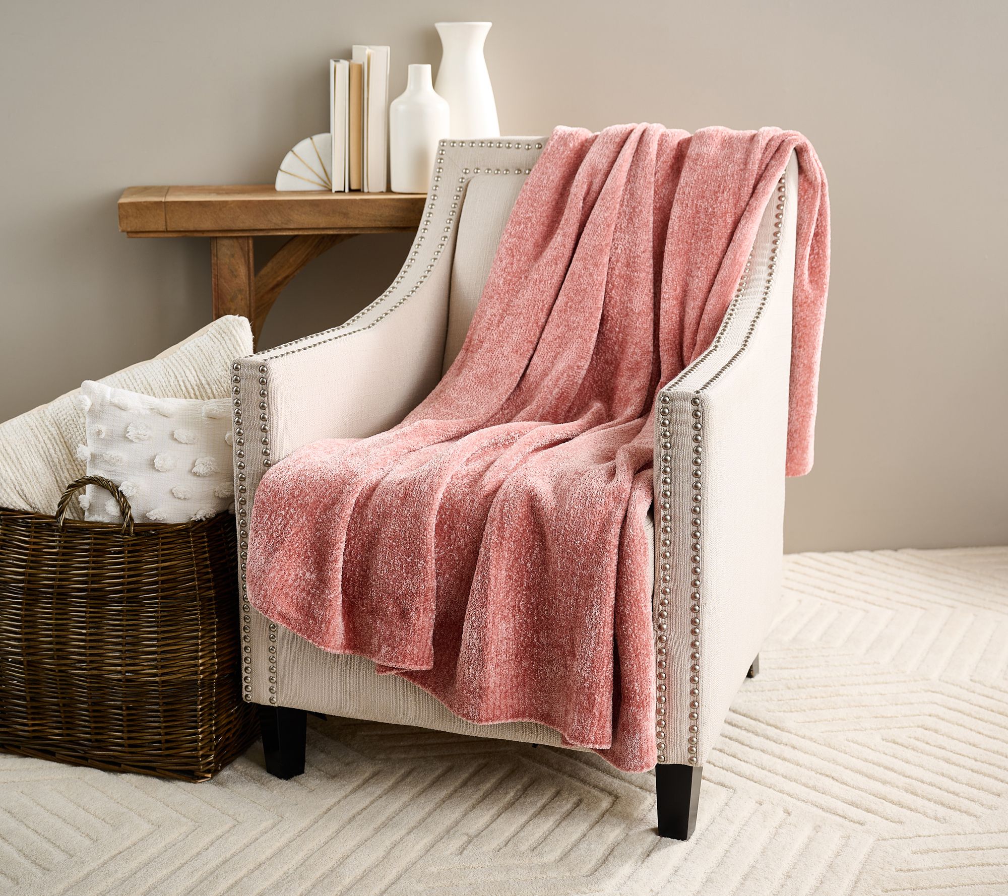 Home Reflections Luxe Knit Oversized Throw
