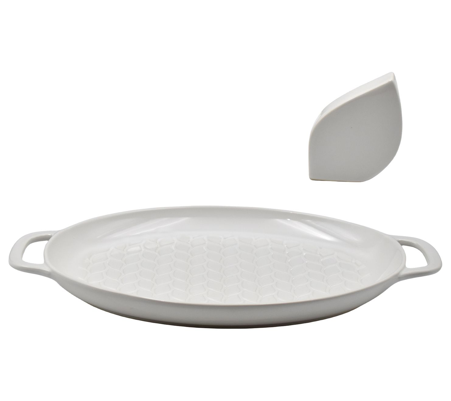 Temp-tations Carved Willow Special Edition Oval Deep Dish Giving Plate