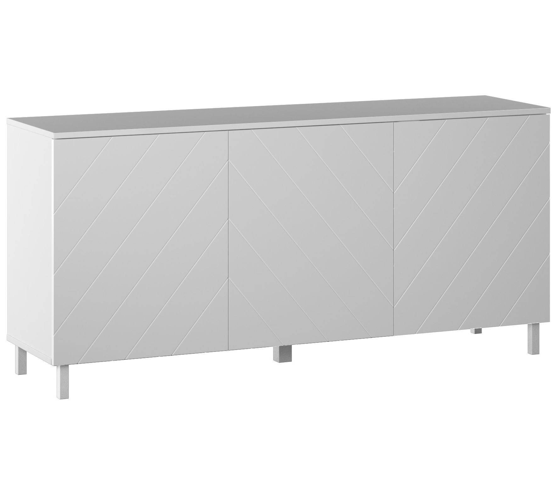 Twin Star Home 60" Sideboard with Chevron Pattern Routing