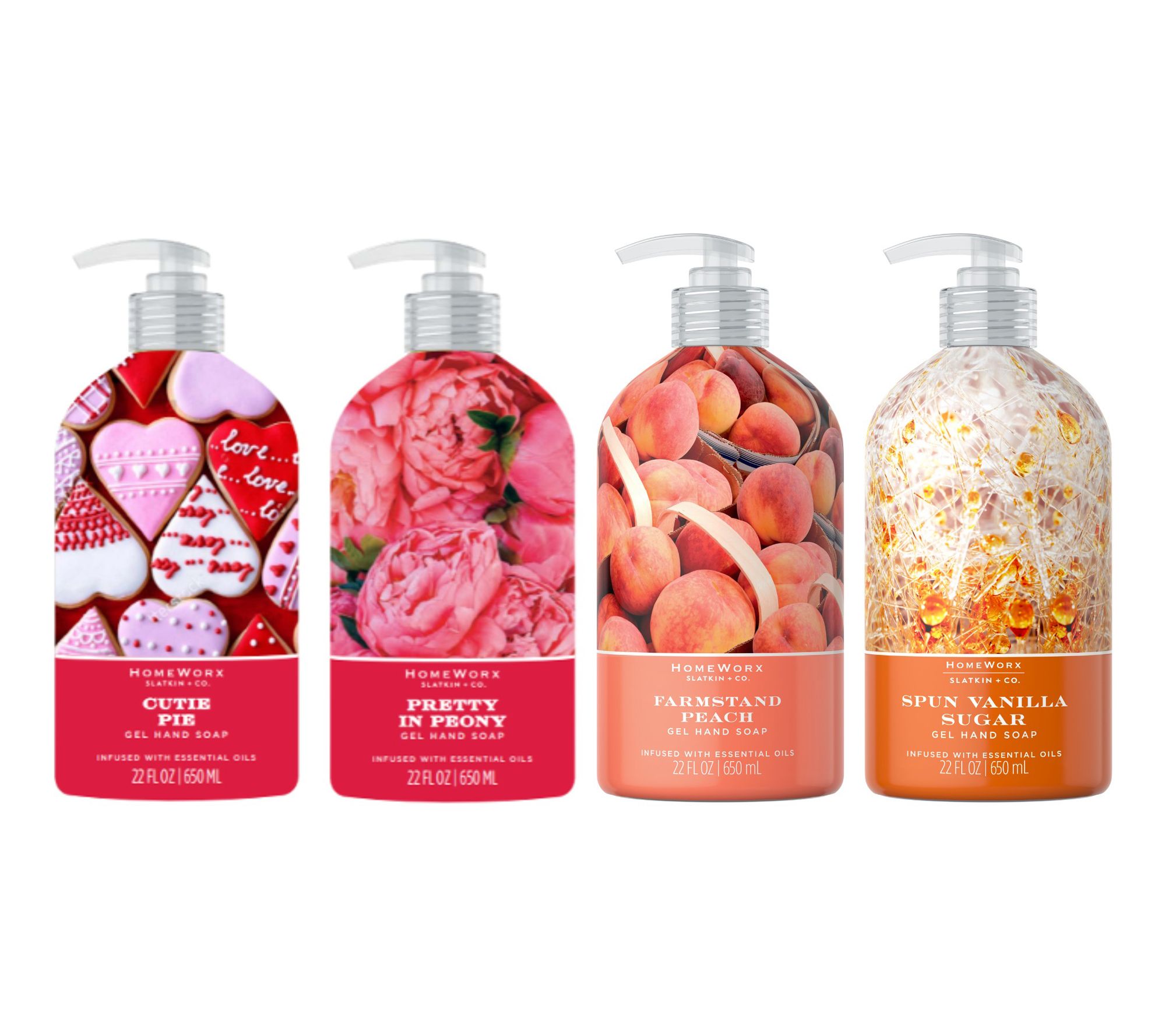 HomeWorx by Slatkin + Co. Set of 4 22oz. Hand Soaps