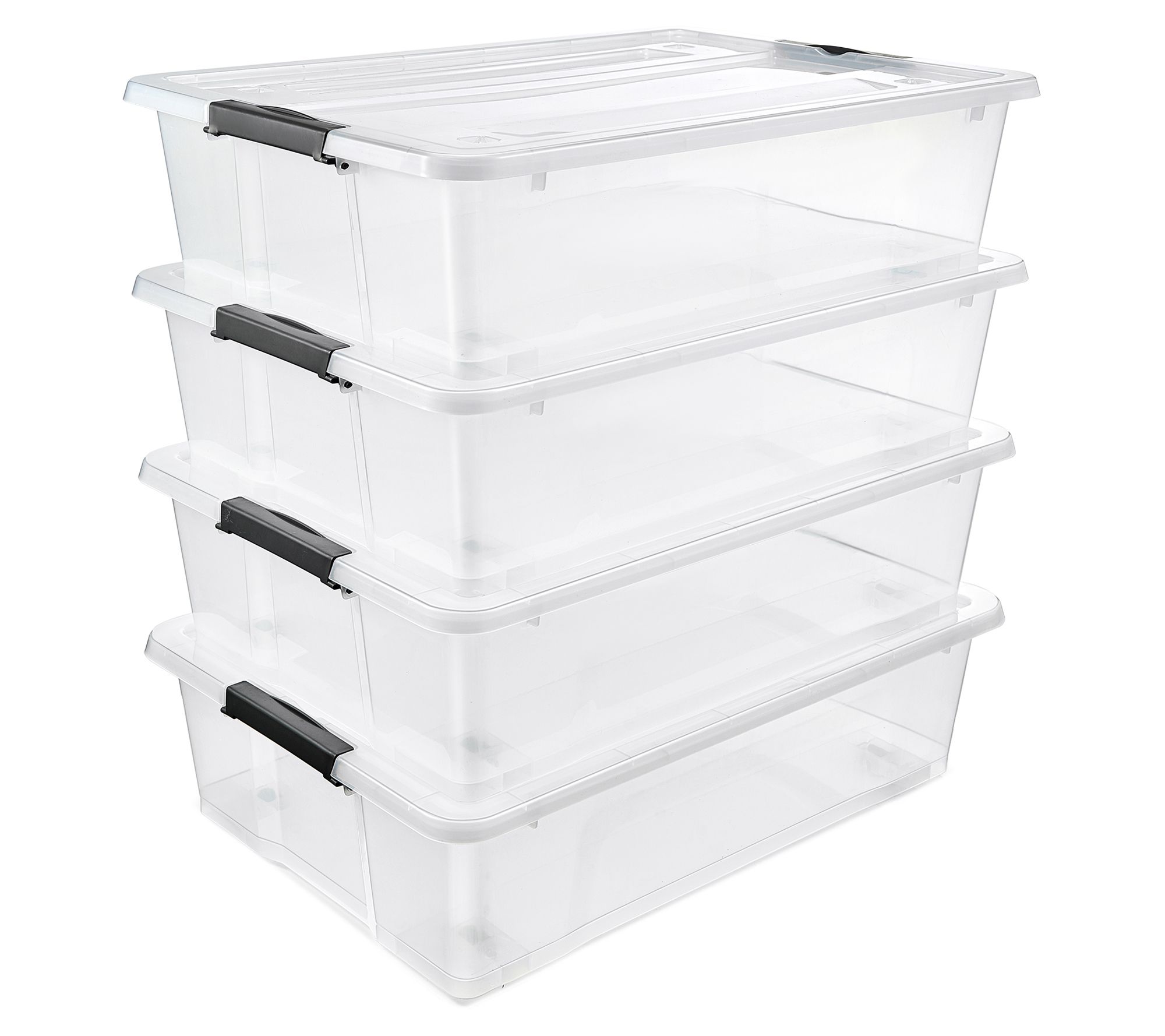 Sorbus 40qt Underbed Storage Bins with Wheels &  Lids - 4PK