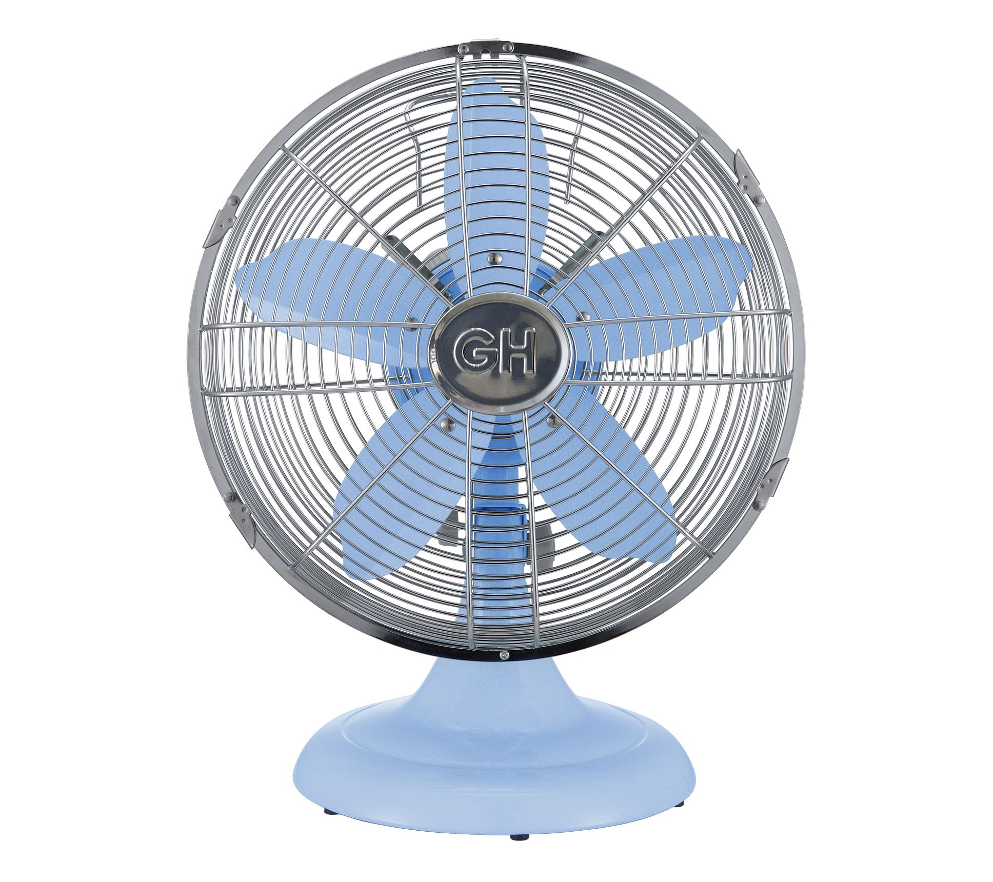 Good Housekeeping All-Metal 3-Speed 12" Oscilla ting Table Fan