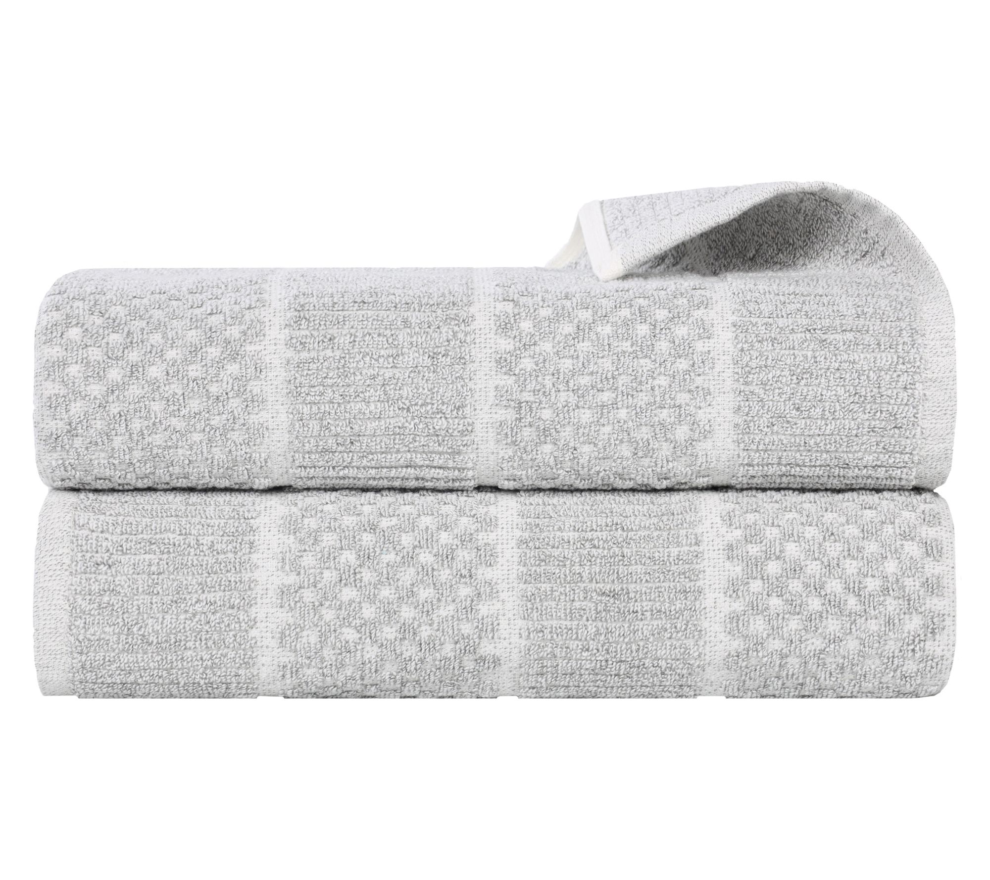 Superior Naples 2PC Cotton Blend Solid Sheet Towel Set