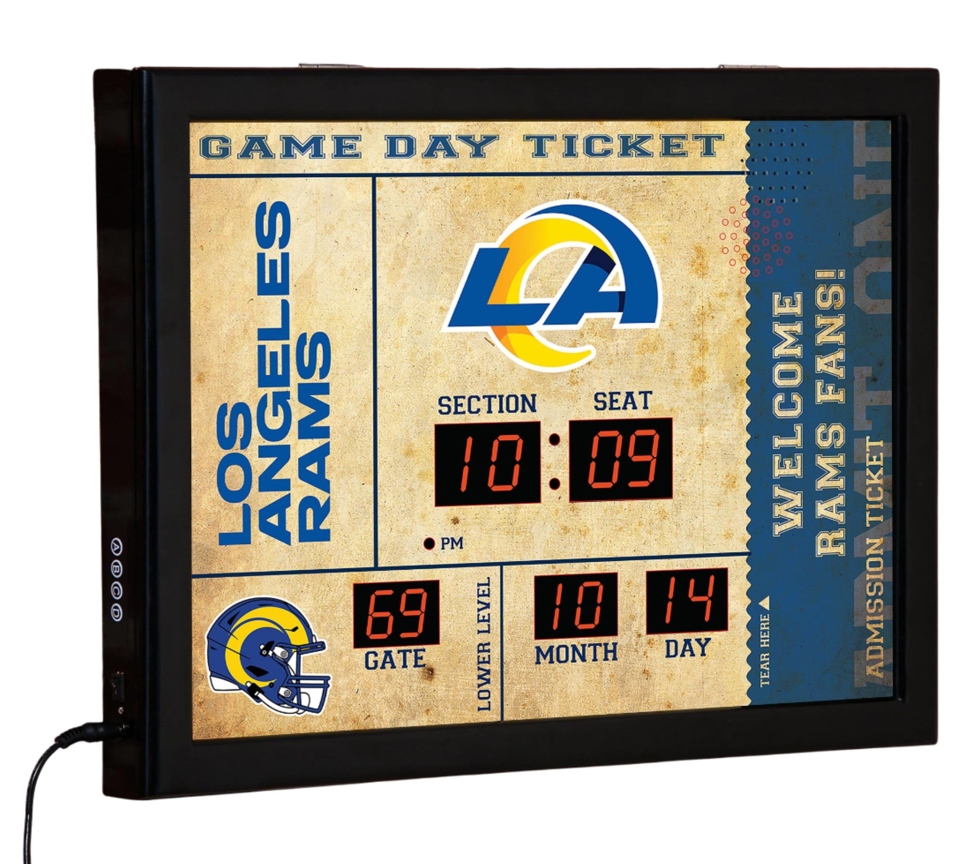 Evergreen NFL Bluetooth Scoreboard Wall Clock