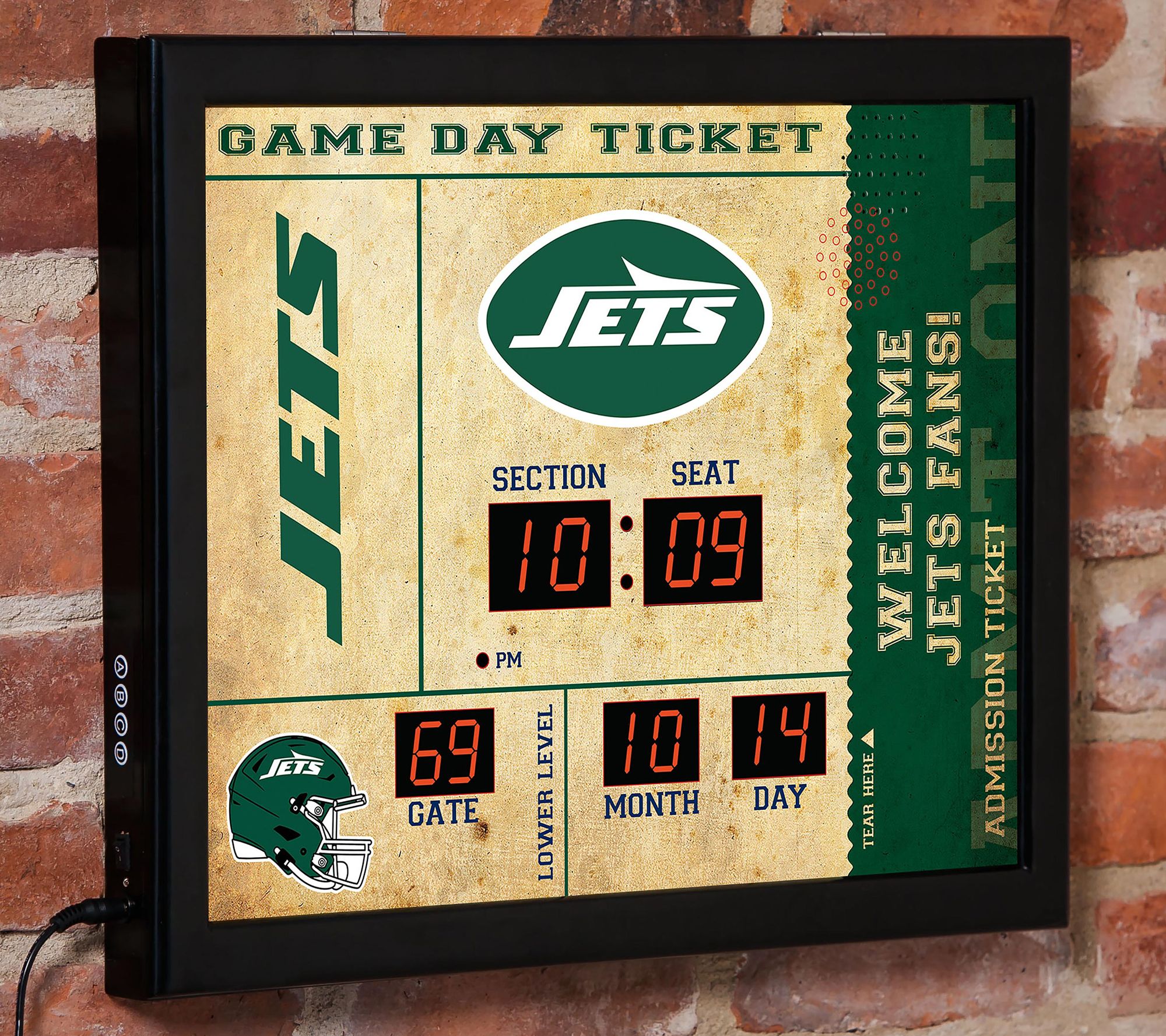 Evergreen NFL Bluetooth Scoreboard Wall Clock