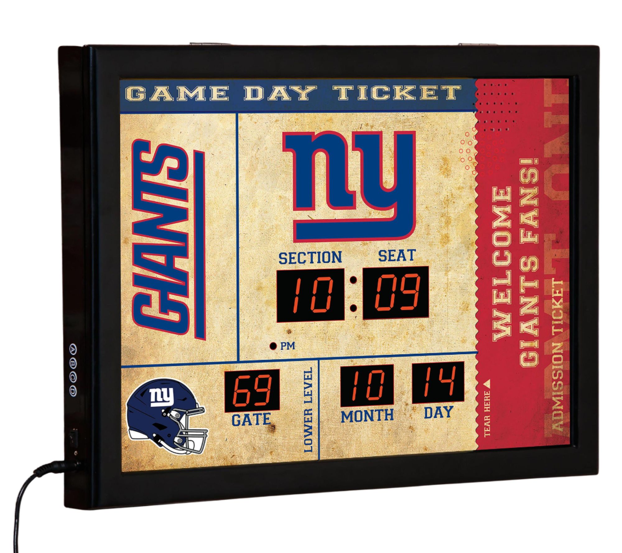 Evergreen NFL Bluetooth Scoreboard Wall Clock