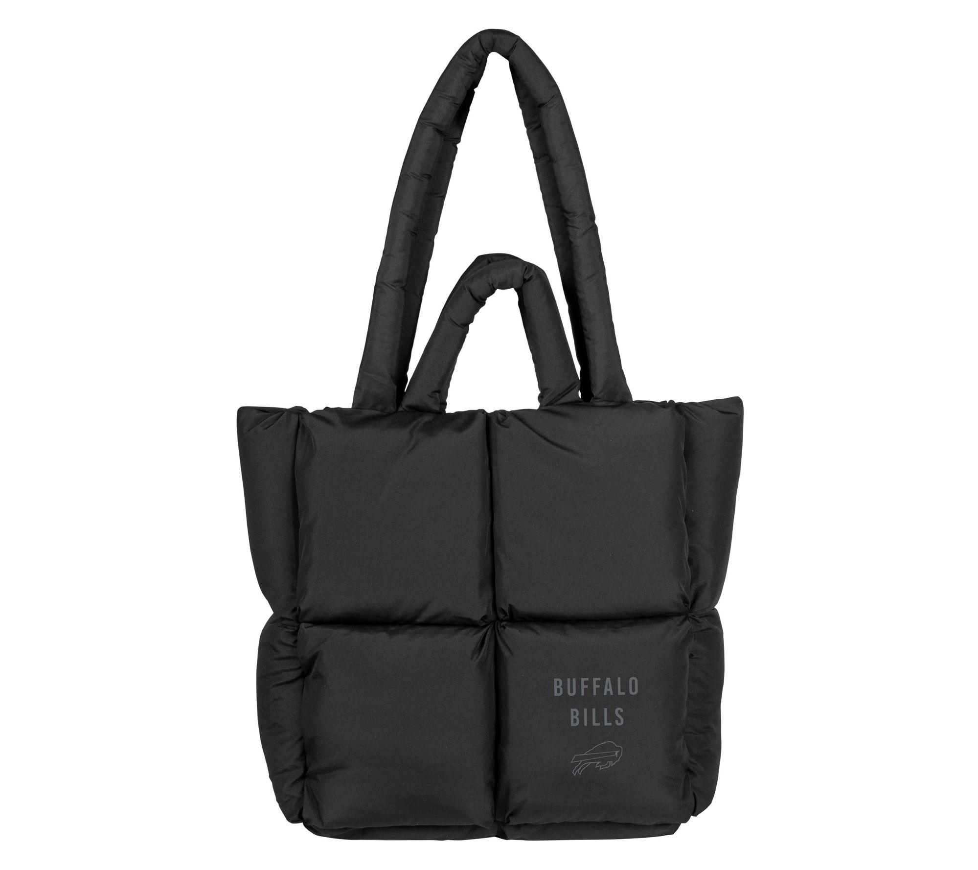 Logo Brands NFL Black Puff Tote Bag