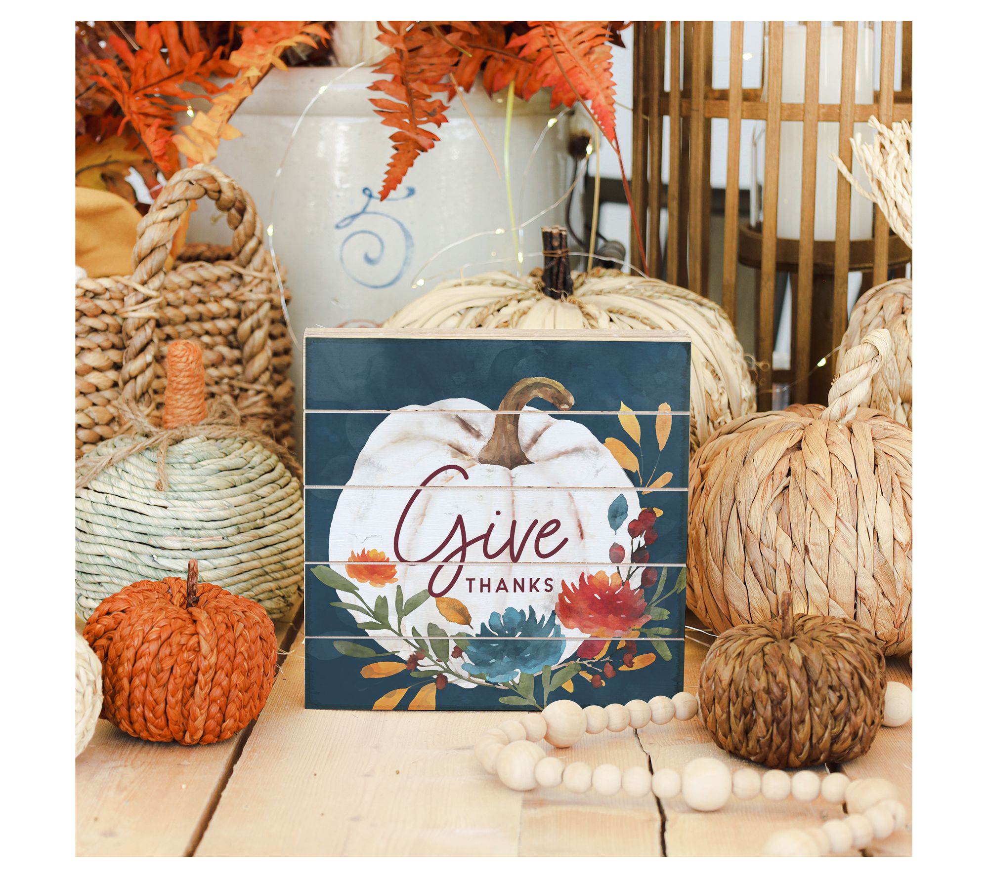 Sincere Surroundings 8" Jewel Tone Give ThanksPallet Petite